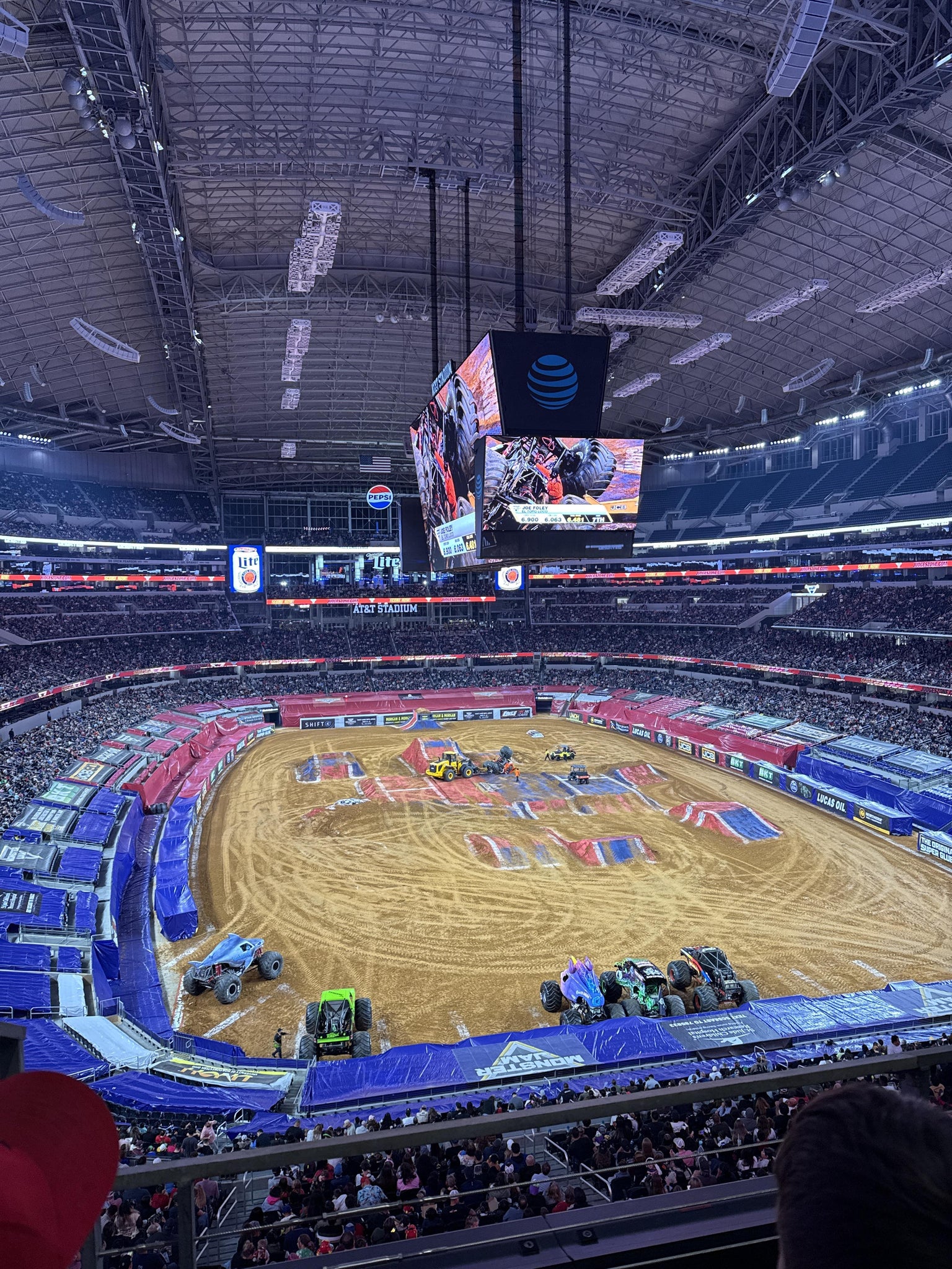 Real Fan View taken from Section 350 at AT&T Stadium by Anonymous User