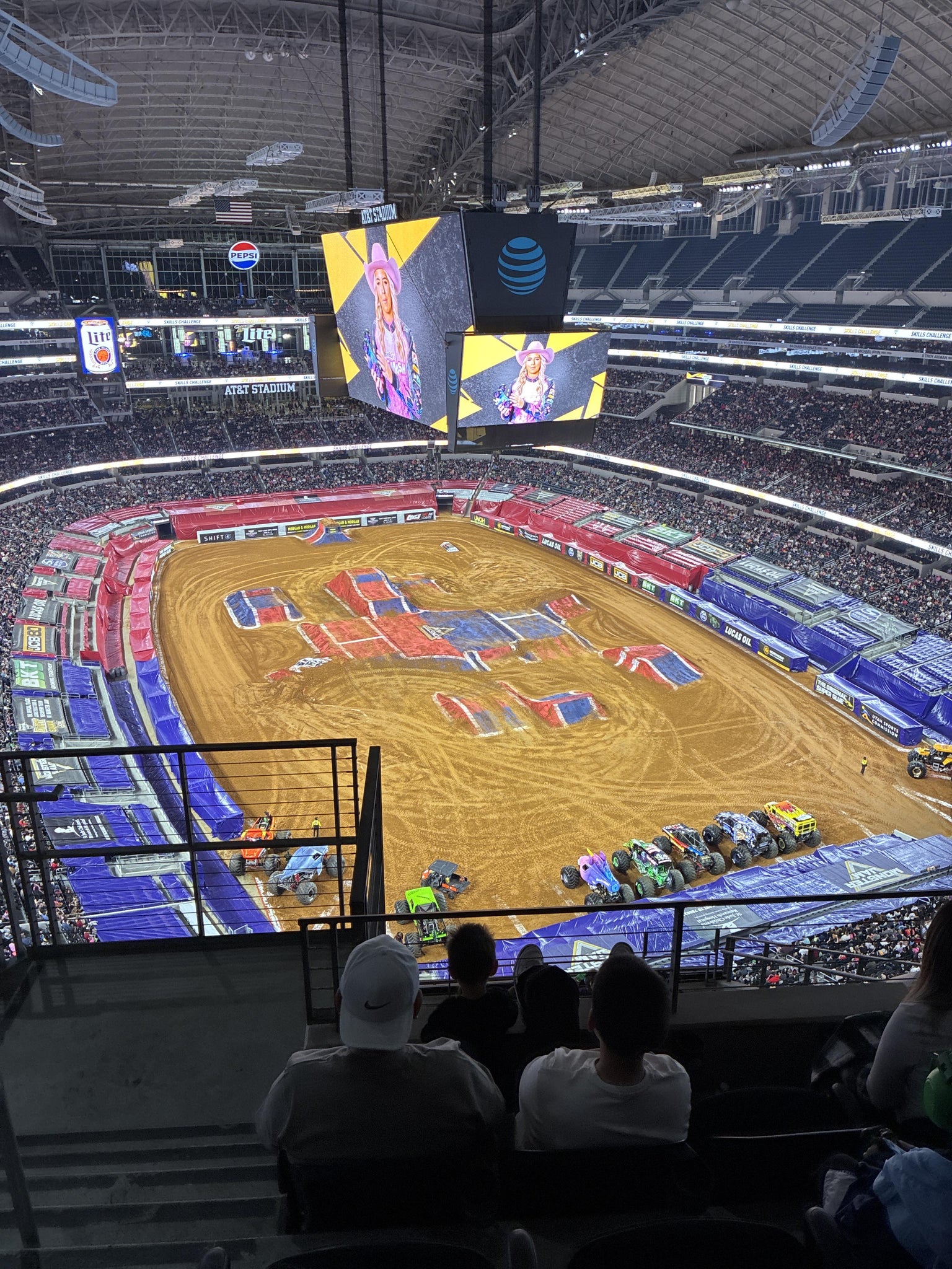 Real Fan View taken from Section 401 at AT&T Stadium by Alexis P