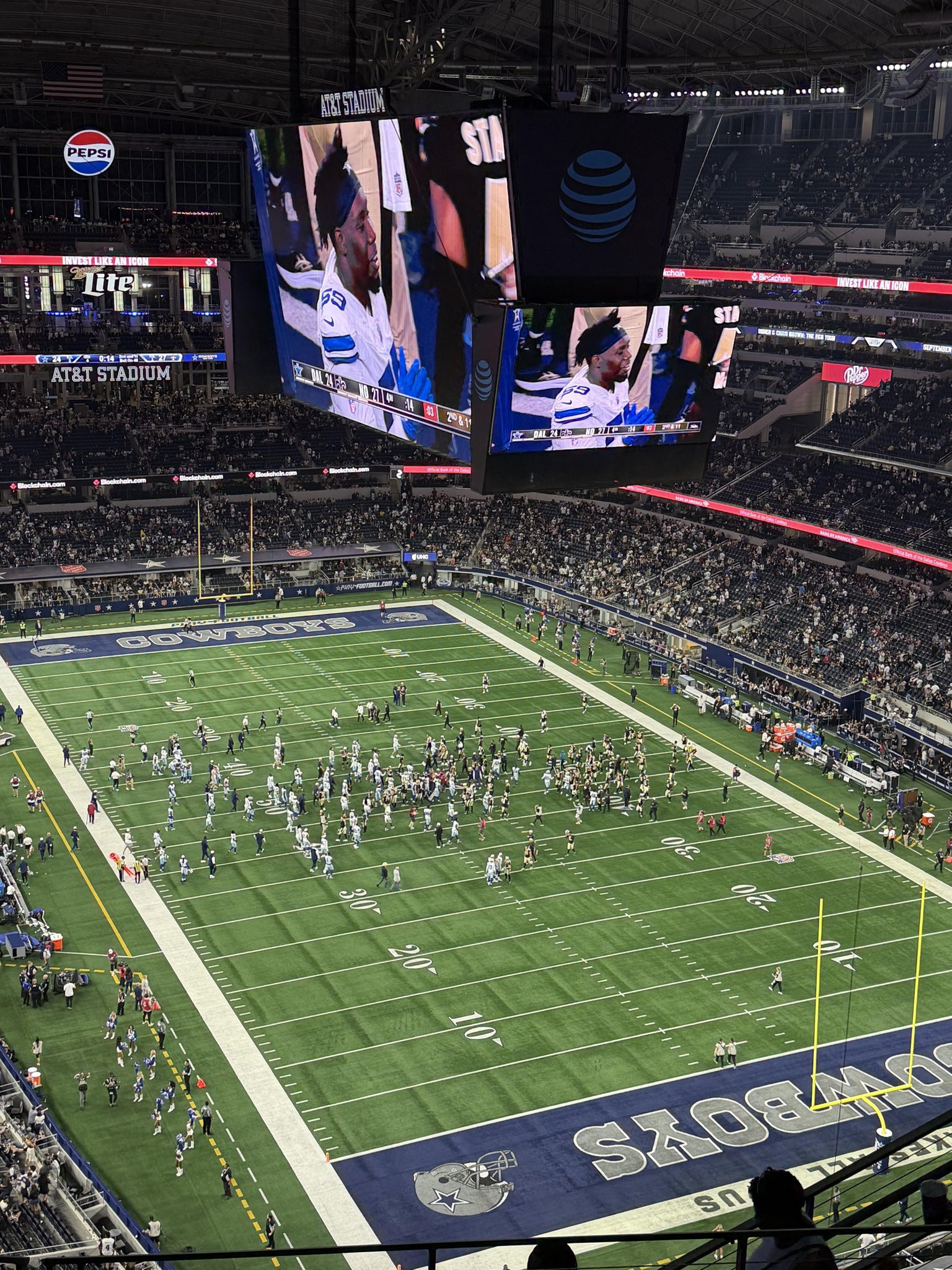 Real Fan View taken from Section 402 at AT&T Stadium by Mercedes R
