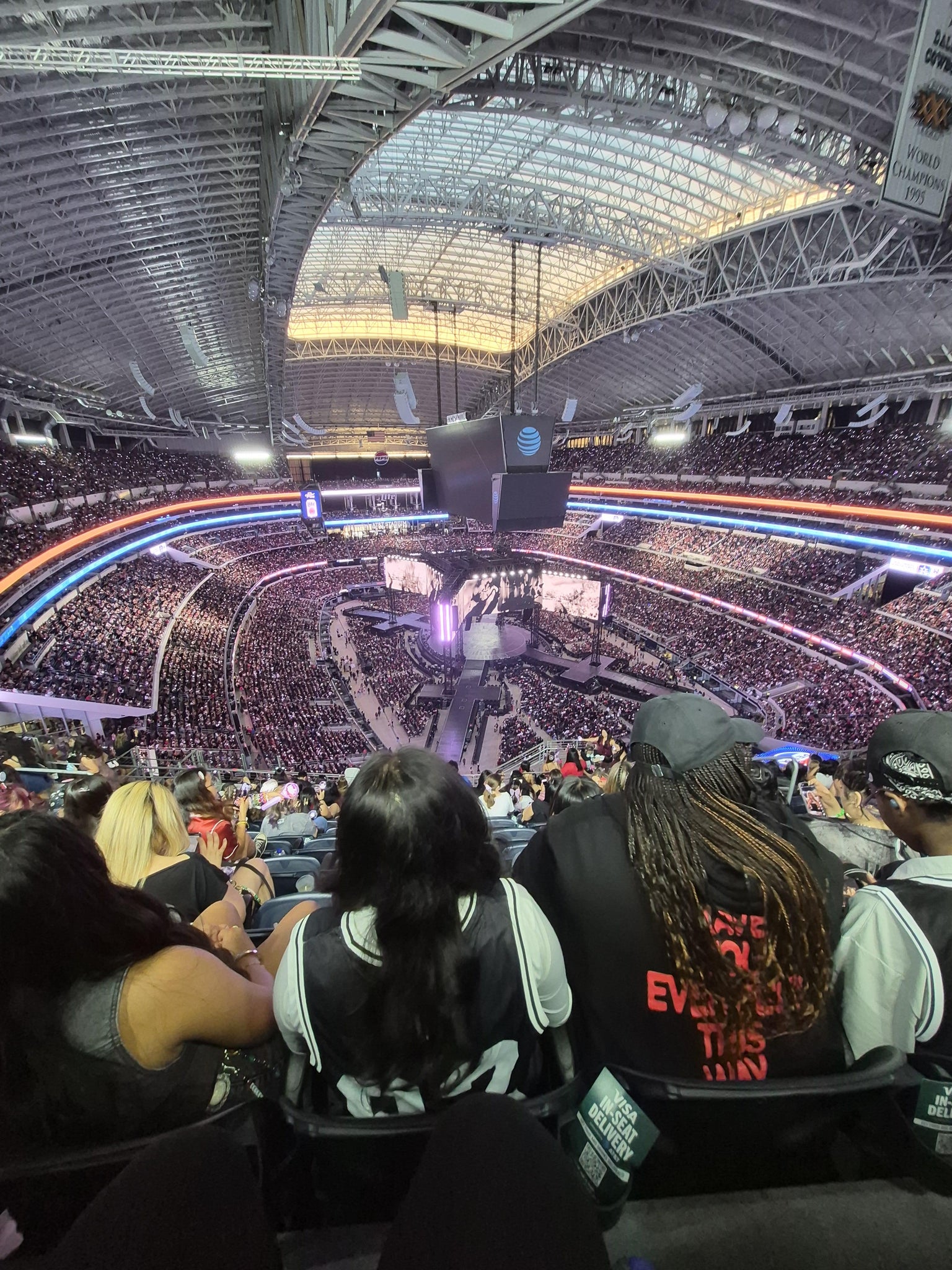 Real Fan View taken from Section 402 at AT&T Stadium by Jayda H