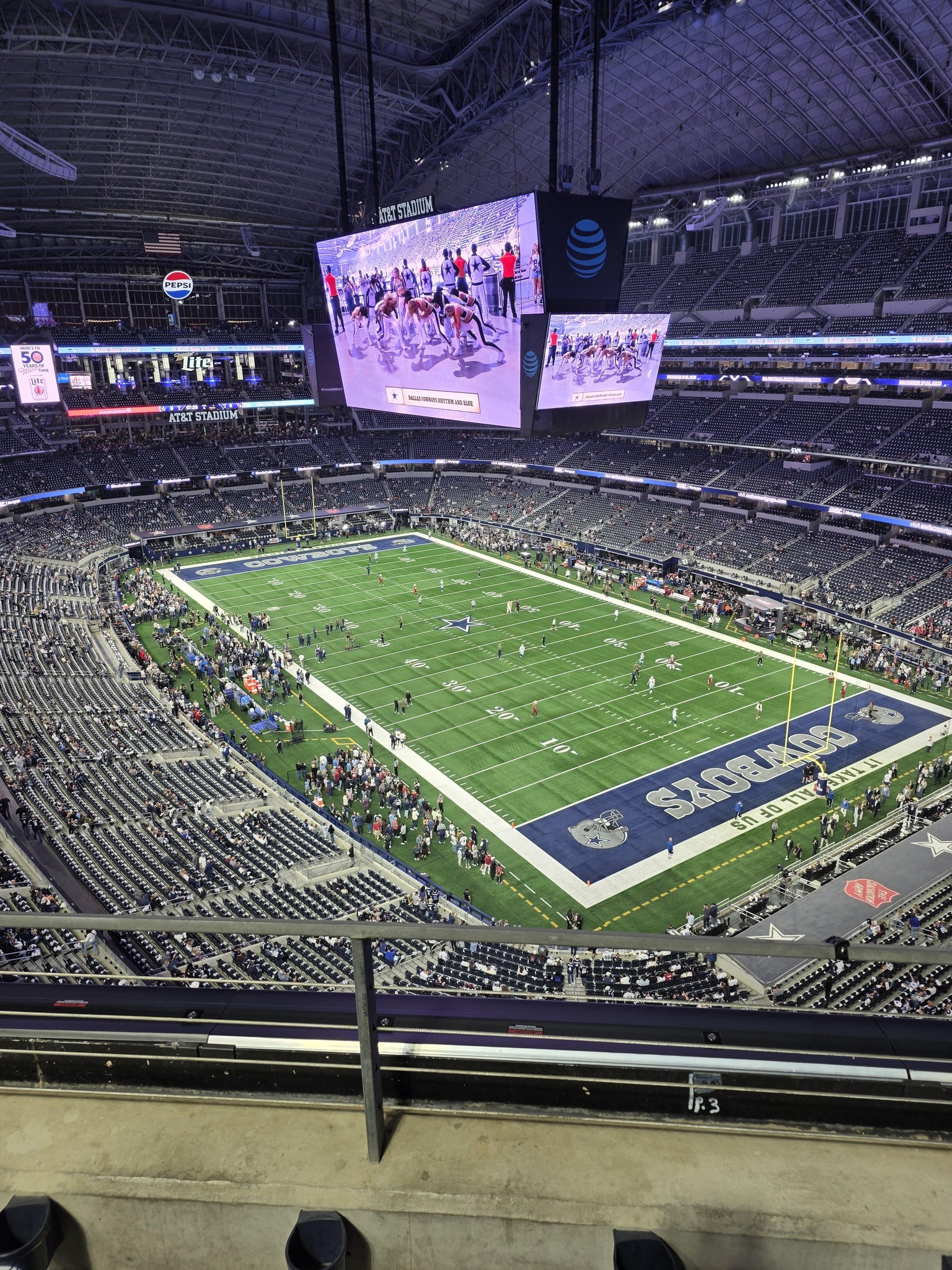 Real Fan View taken from Section 403 at AT&T Stadium by Richard M