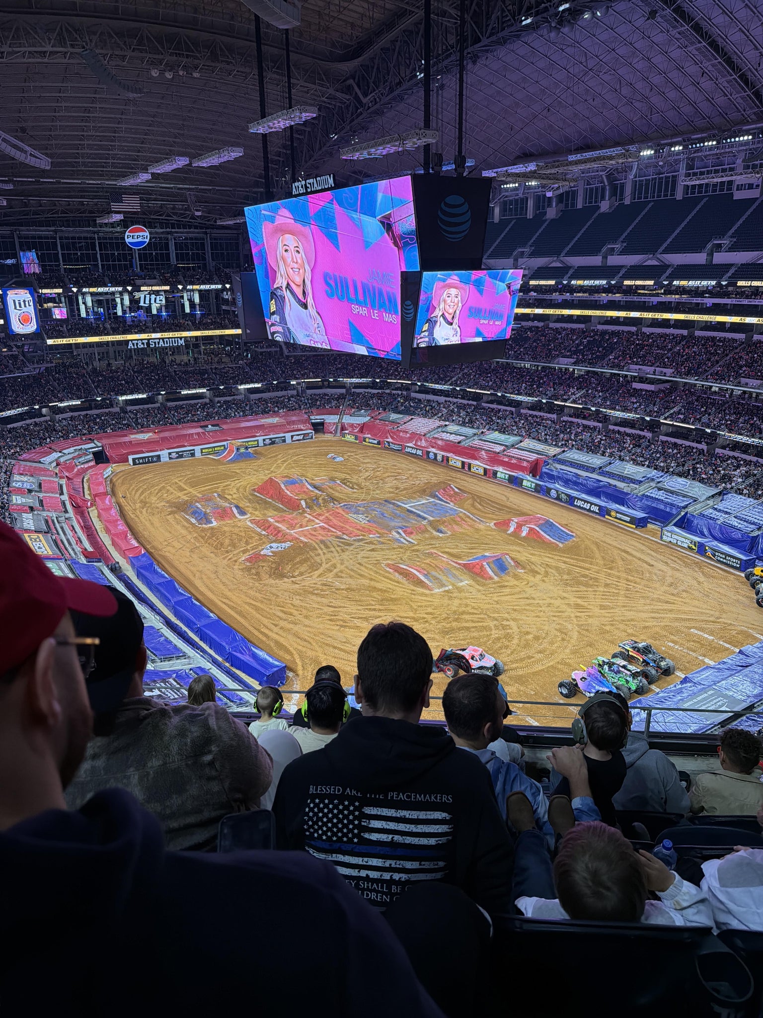 Real Fan View taken from Section 403 at AT&T Stadium by Kelly C