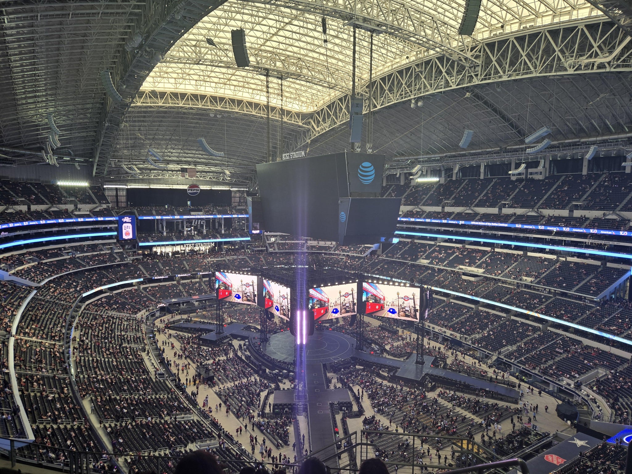 Real Fan View taken from Section 404 at AT&T Stadium by Melanie B
