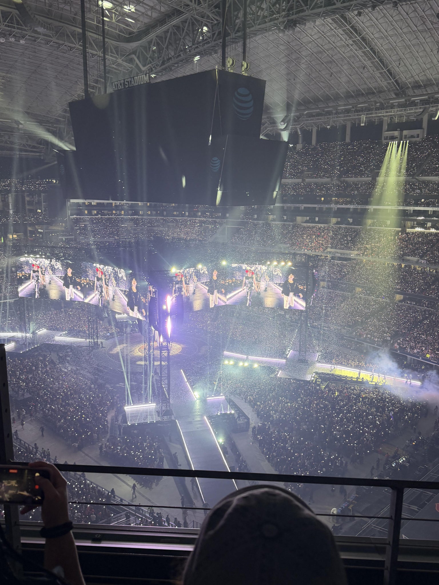 Real Fan View taken from Section 404 at AT&T Stadium by Eddette D