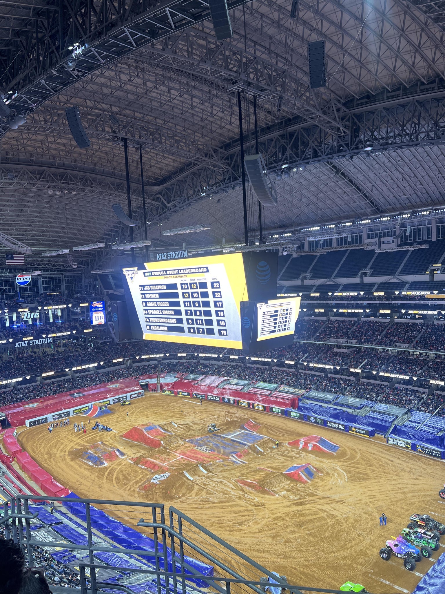Real Fan View taken from Section 405 at AT&T Stadium by Roy C