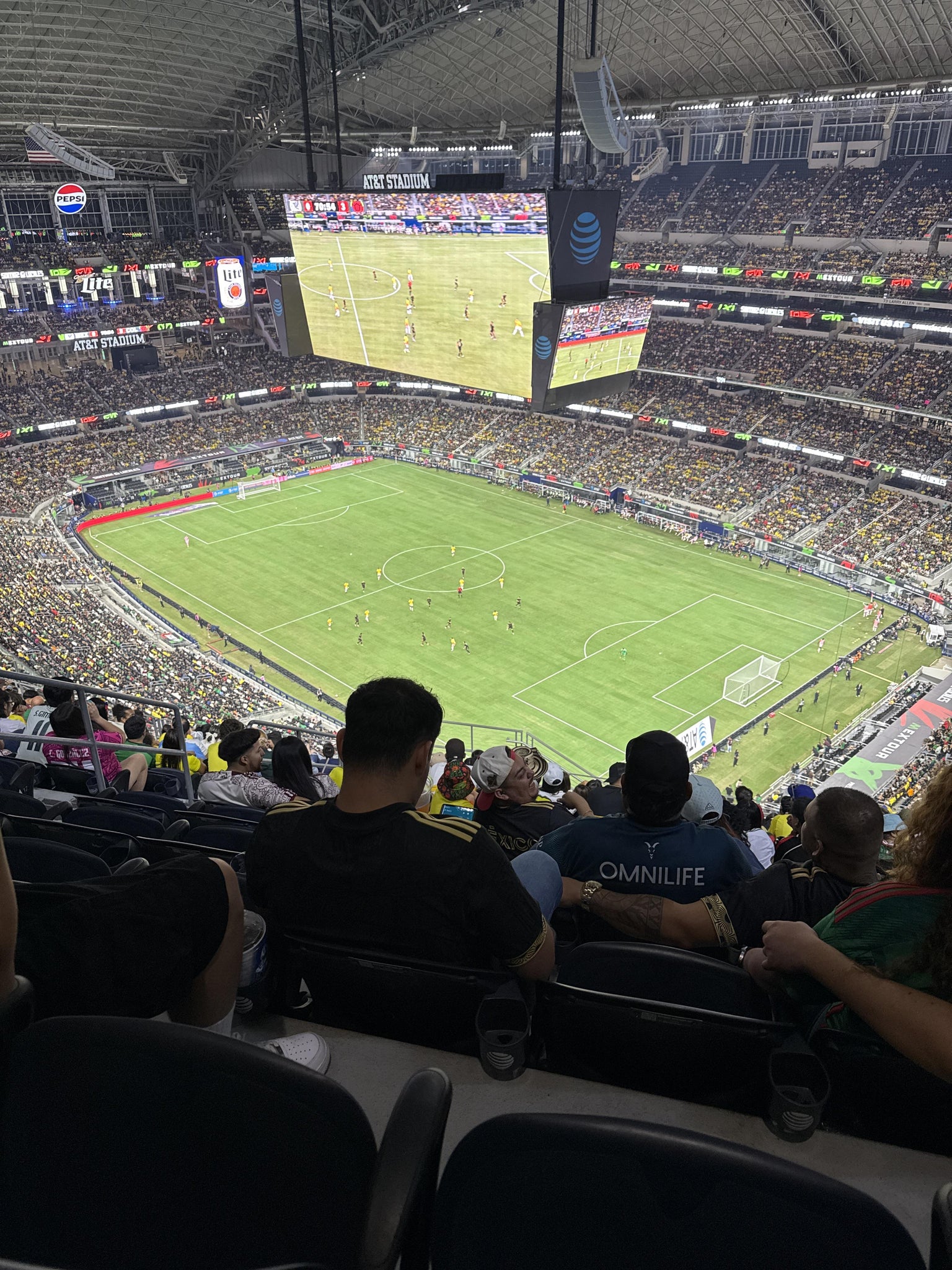 Real Fan View taken from Section 405 at AT&T Stadium by Ted I