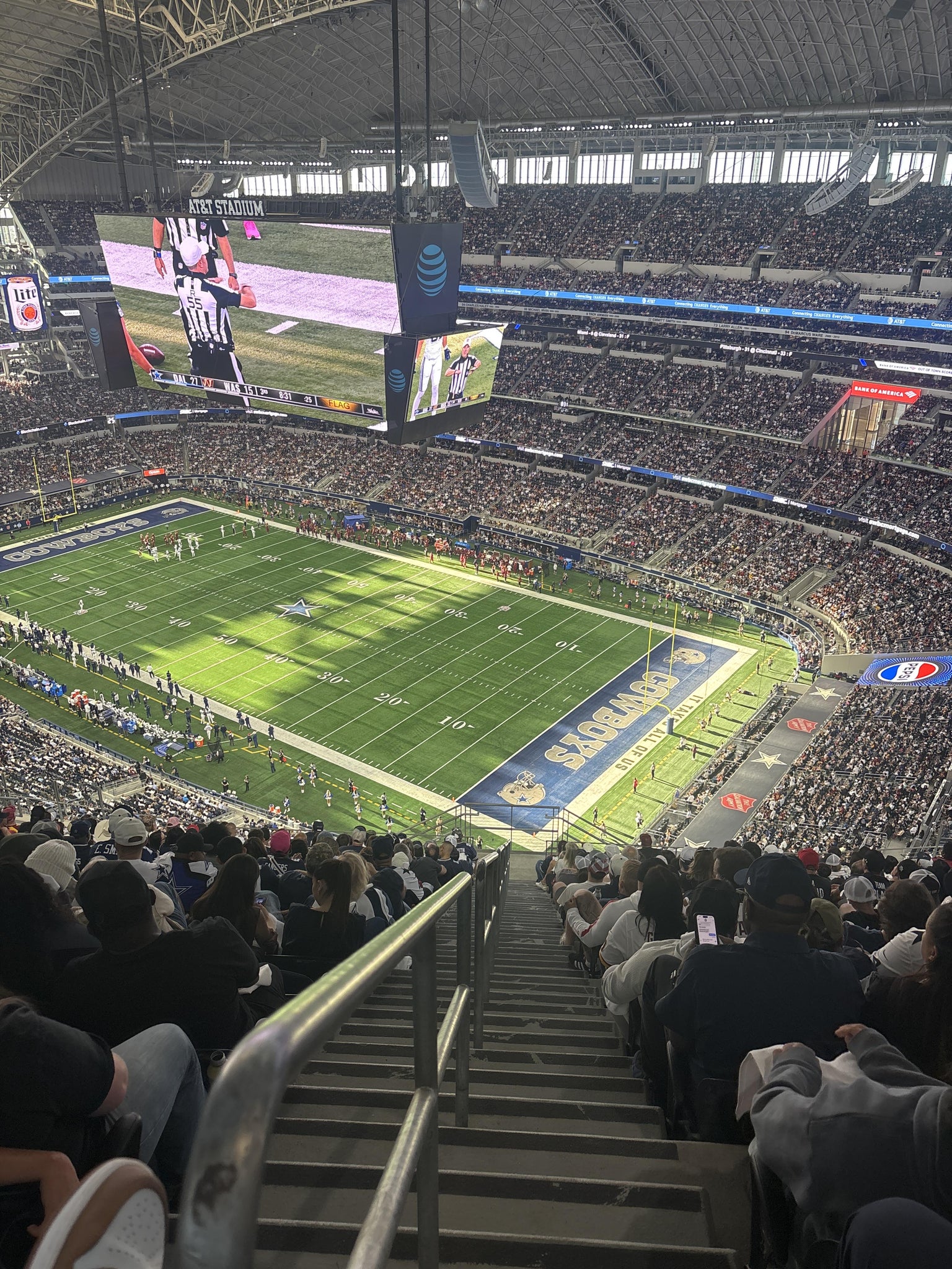 Real Fan View taken from Section 405 at AT&T Stadium by Megan M