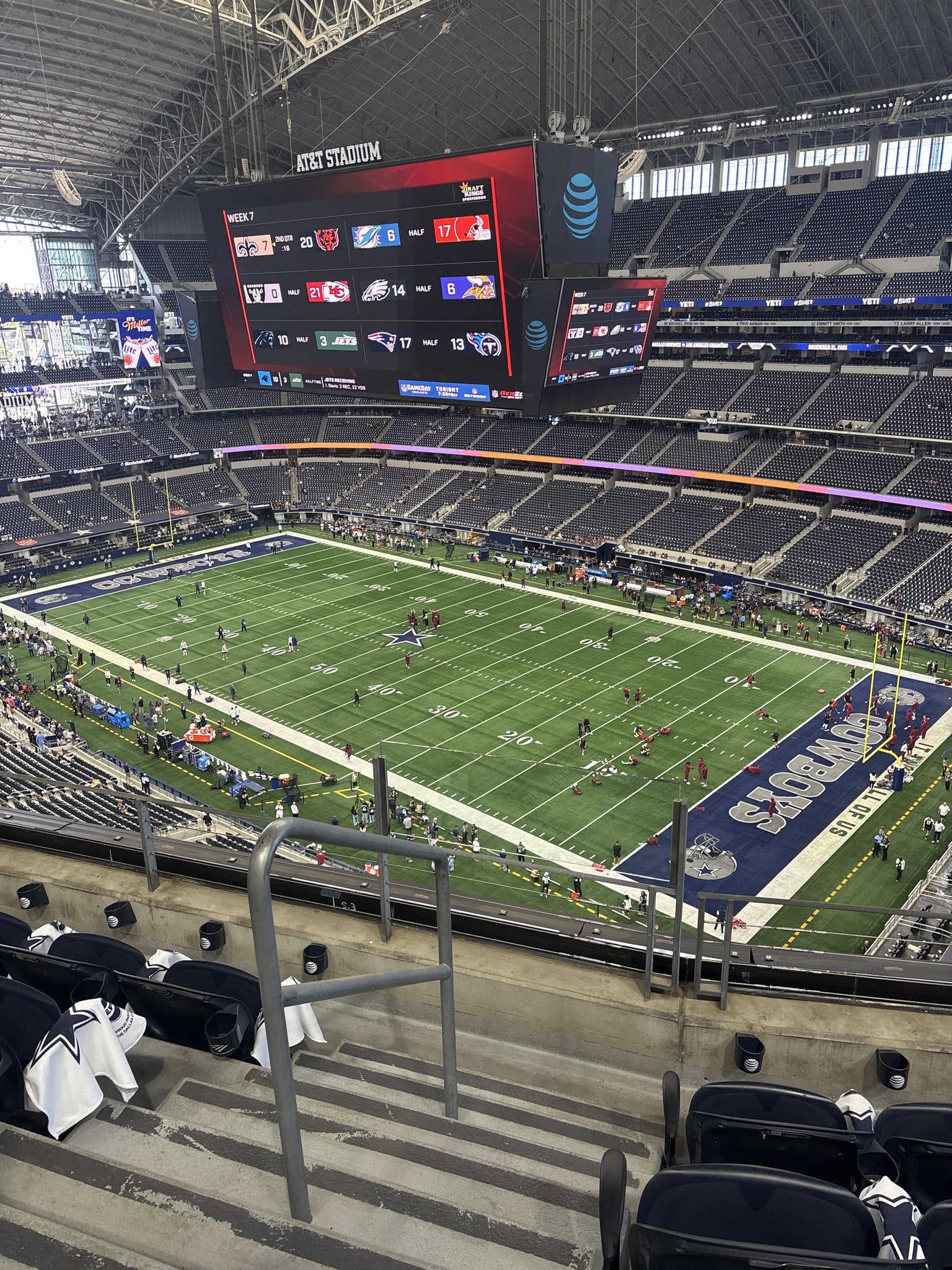 Real Fan View taken from Section 405 at AT&T Stadium by Eddie D