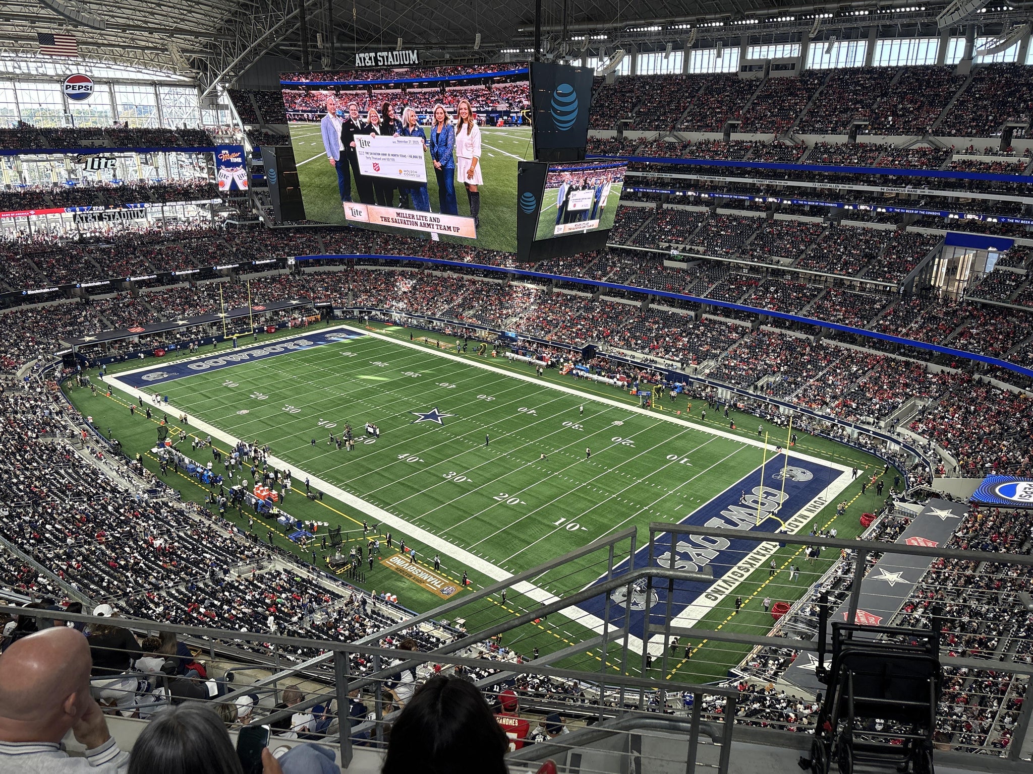 Real Fan View taken from Section 406 at AT&T Stadium by Teressa H