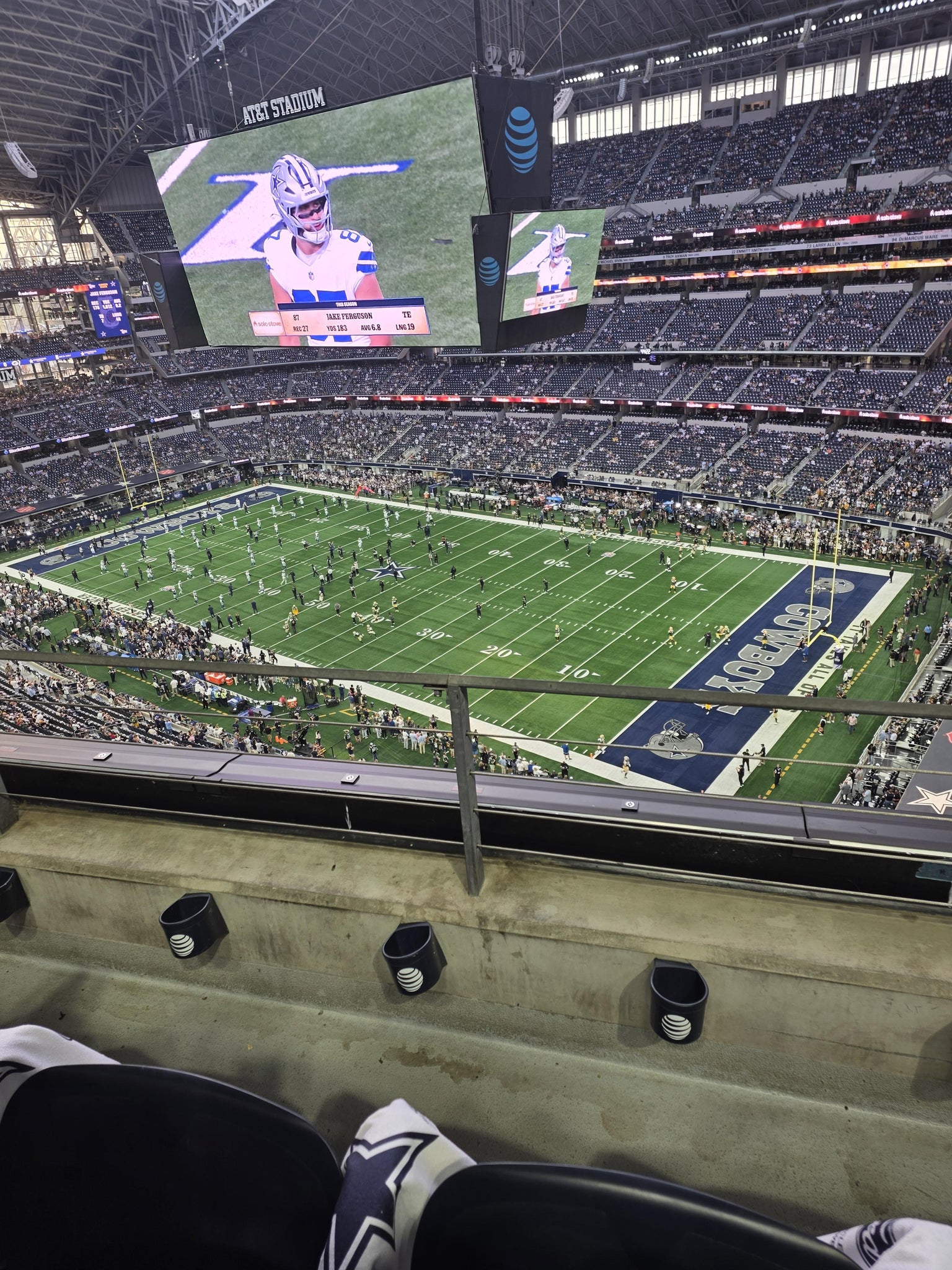 Real Fan View taken from Section 406 at AT&T Stadium by Vanessa K