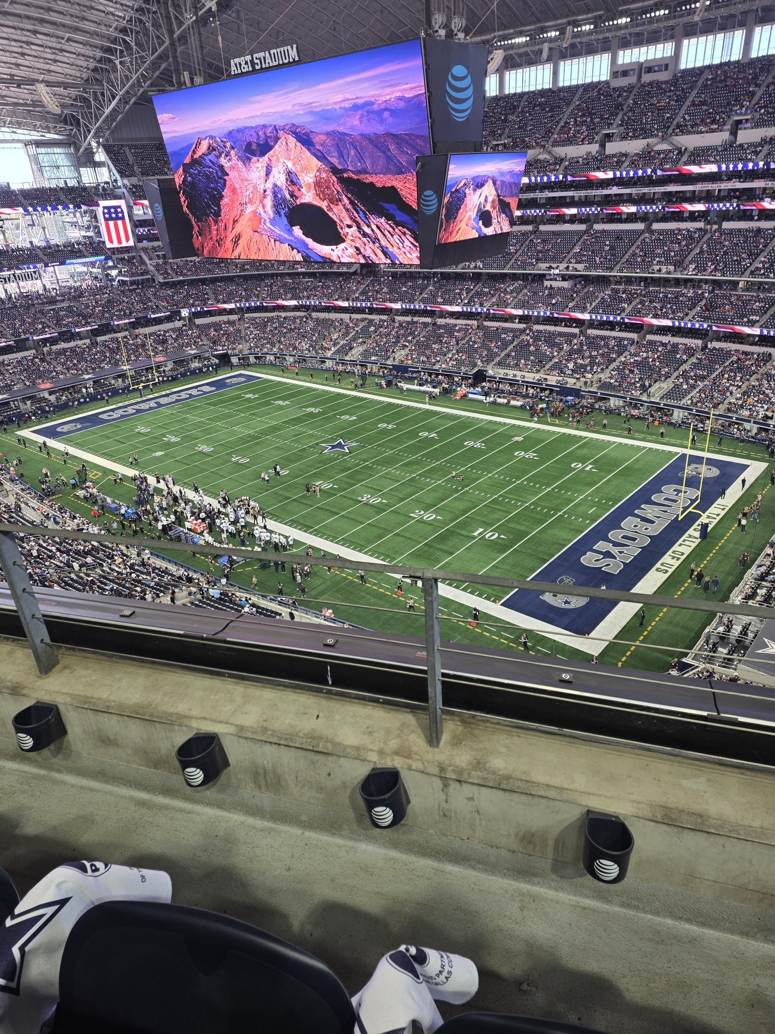 Real Fan View taken from Section 406 at AT&T Stadium by Vanessa K