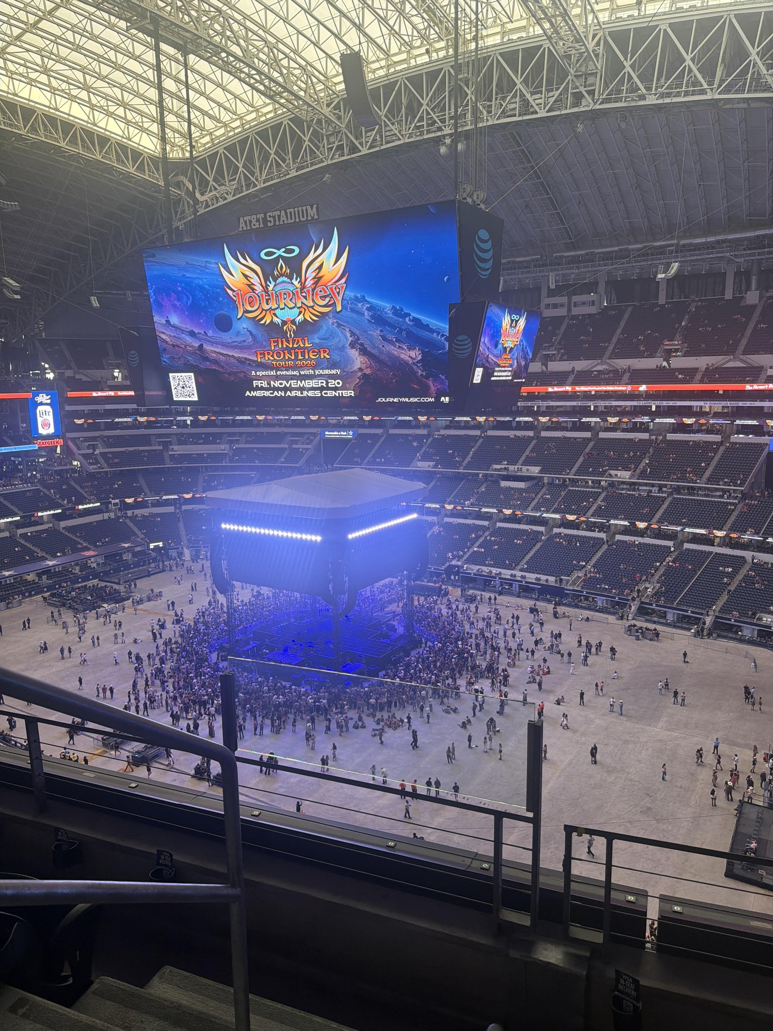 Real Fan View taken from Section 407 at AT&T Stadium by Jacob S