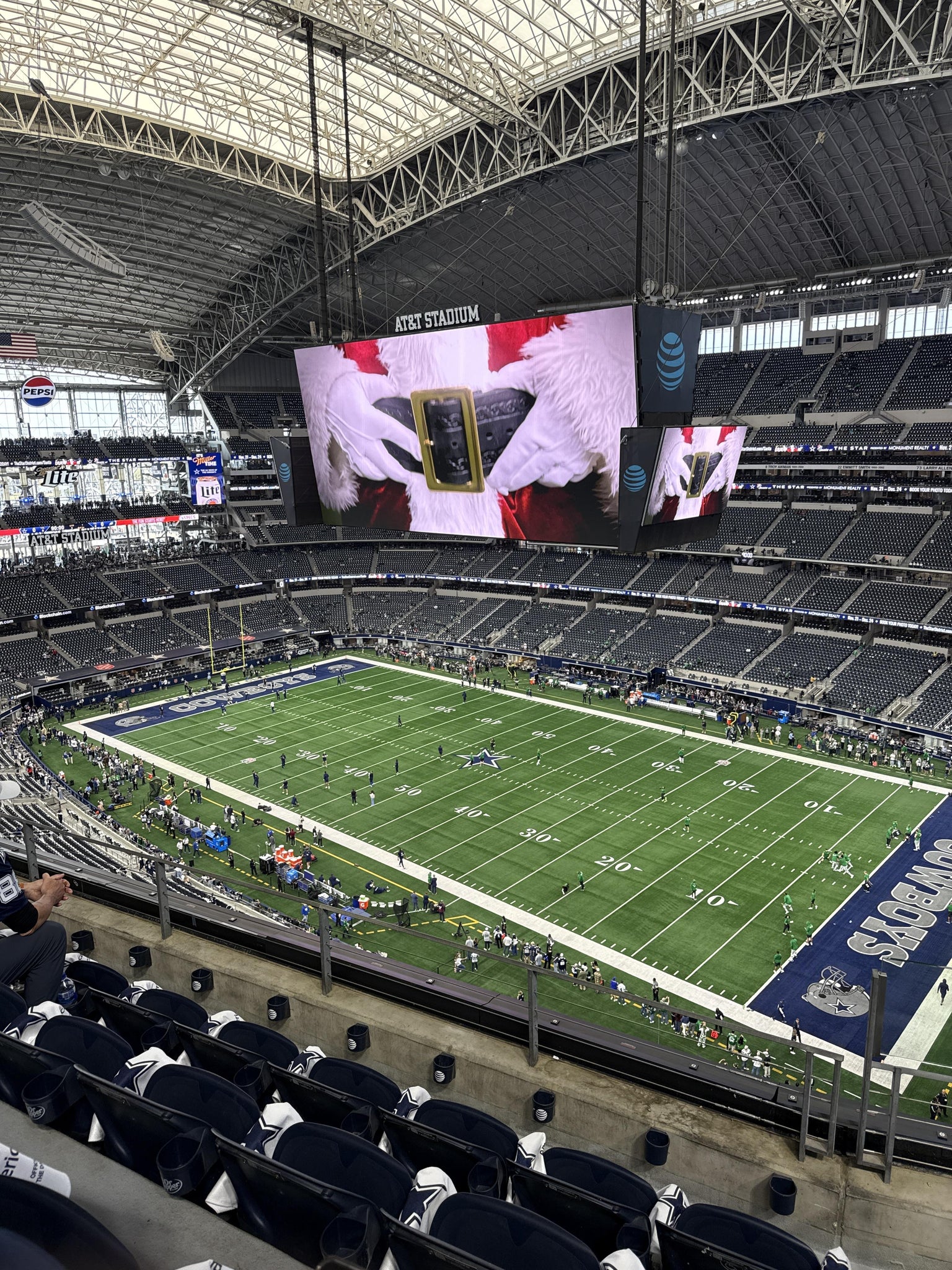 Real Fan View taken from Section 407 at AT&T Stadium by Esteban R