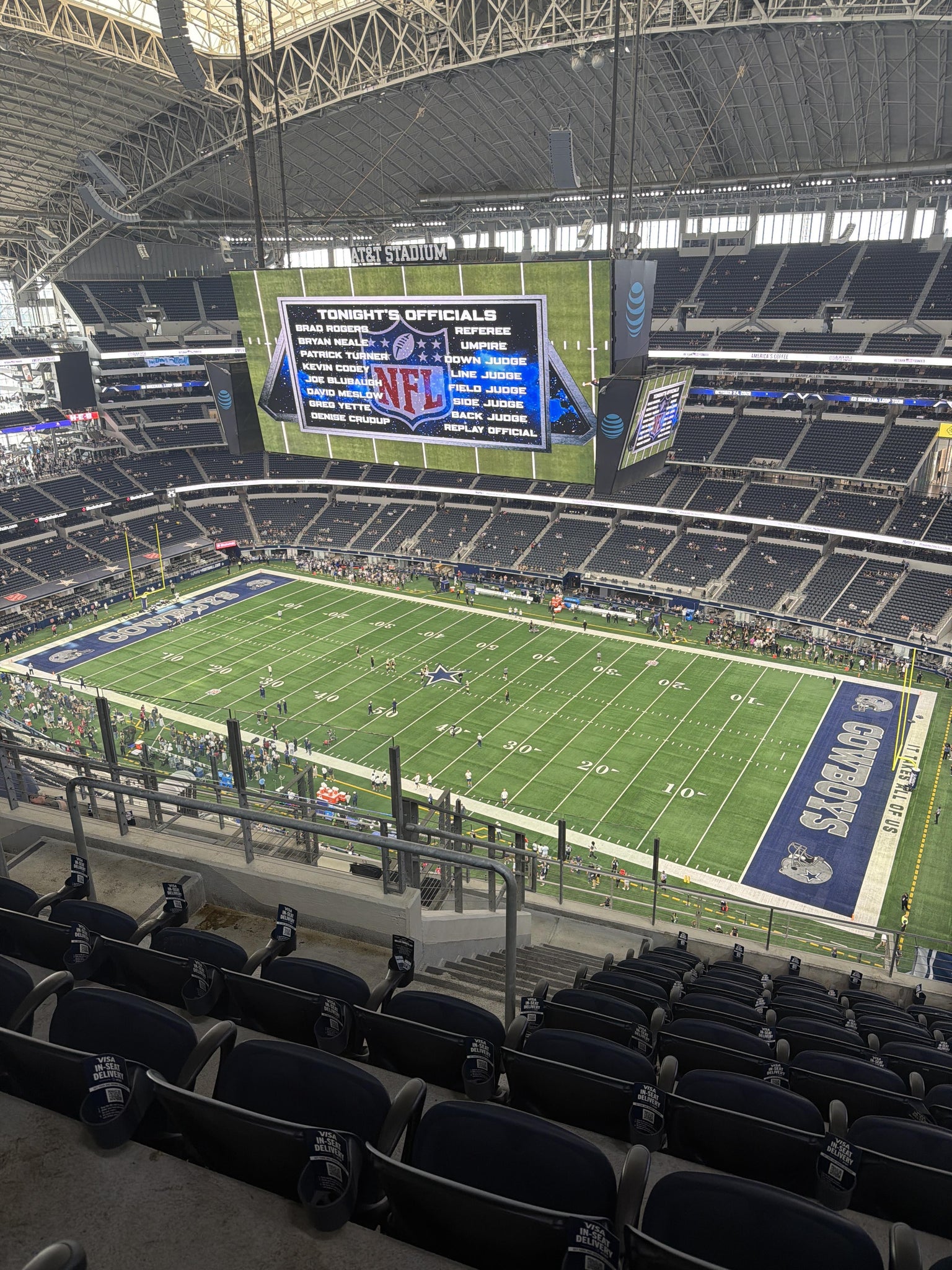 Real Fan View taken from Section 408 at AT&T Stadium by Estevan M