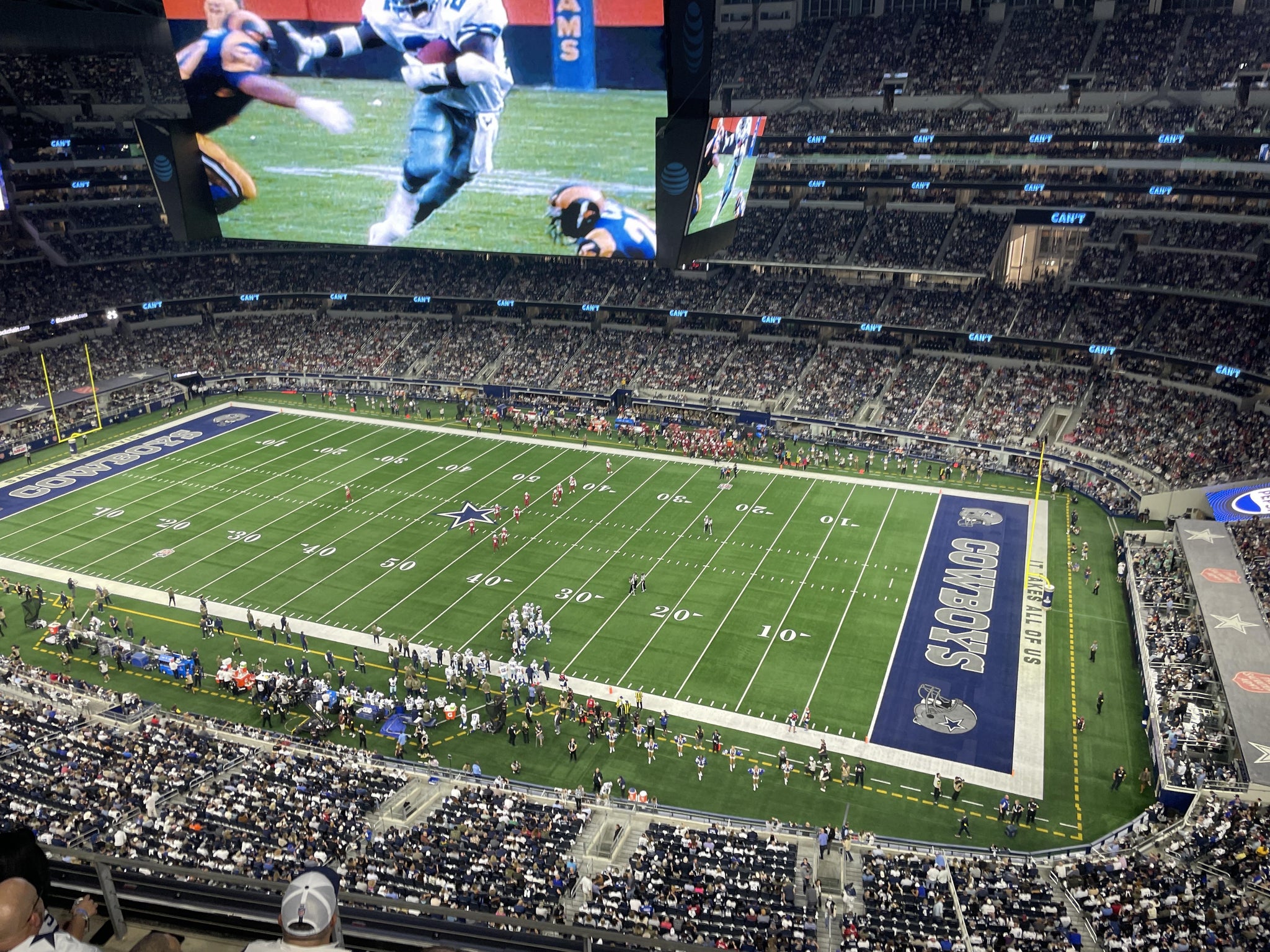 Real Fan View taken from Section 408 at AT&T Stadium by Jerome B