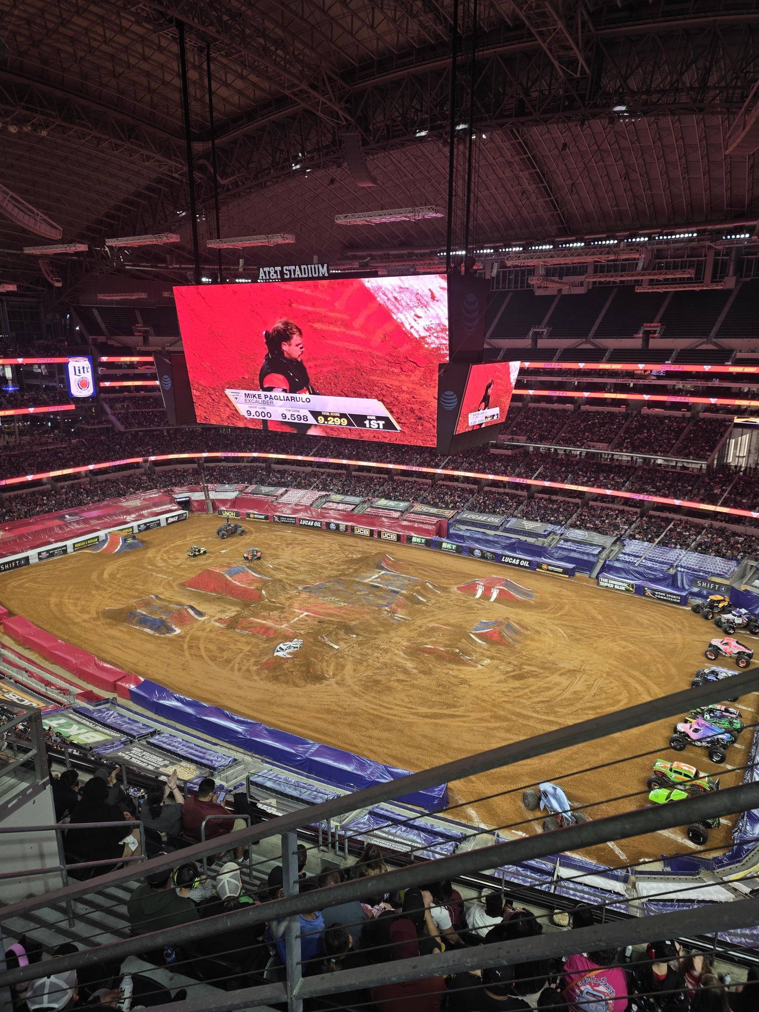 Real Fan View taken from Section 408 at AT&T Stadium by Joel B