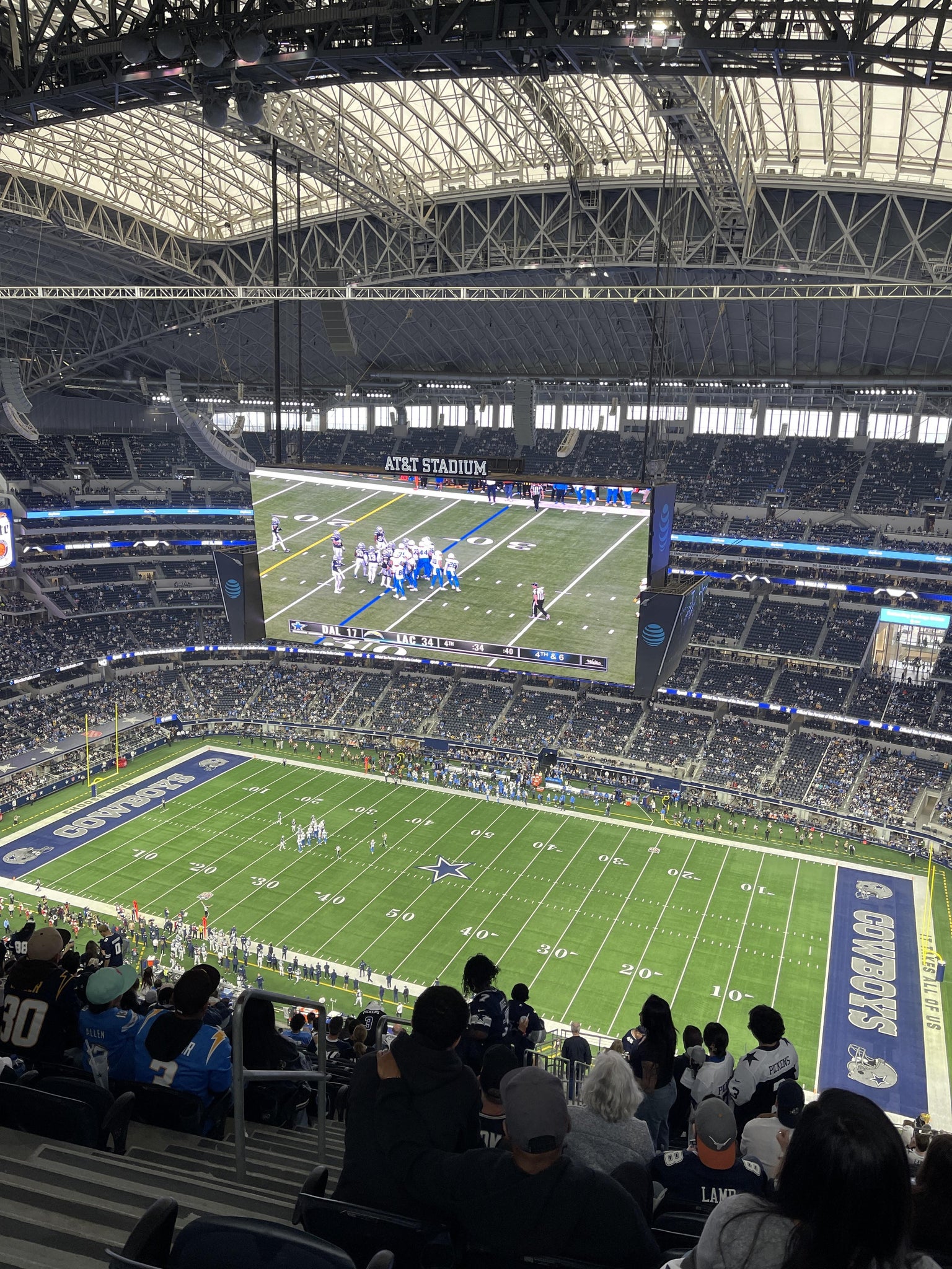 Real Fan View taken from Section 409 at AT&T Stadium by Isbel P