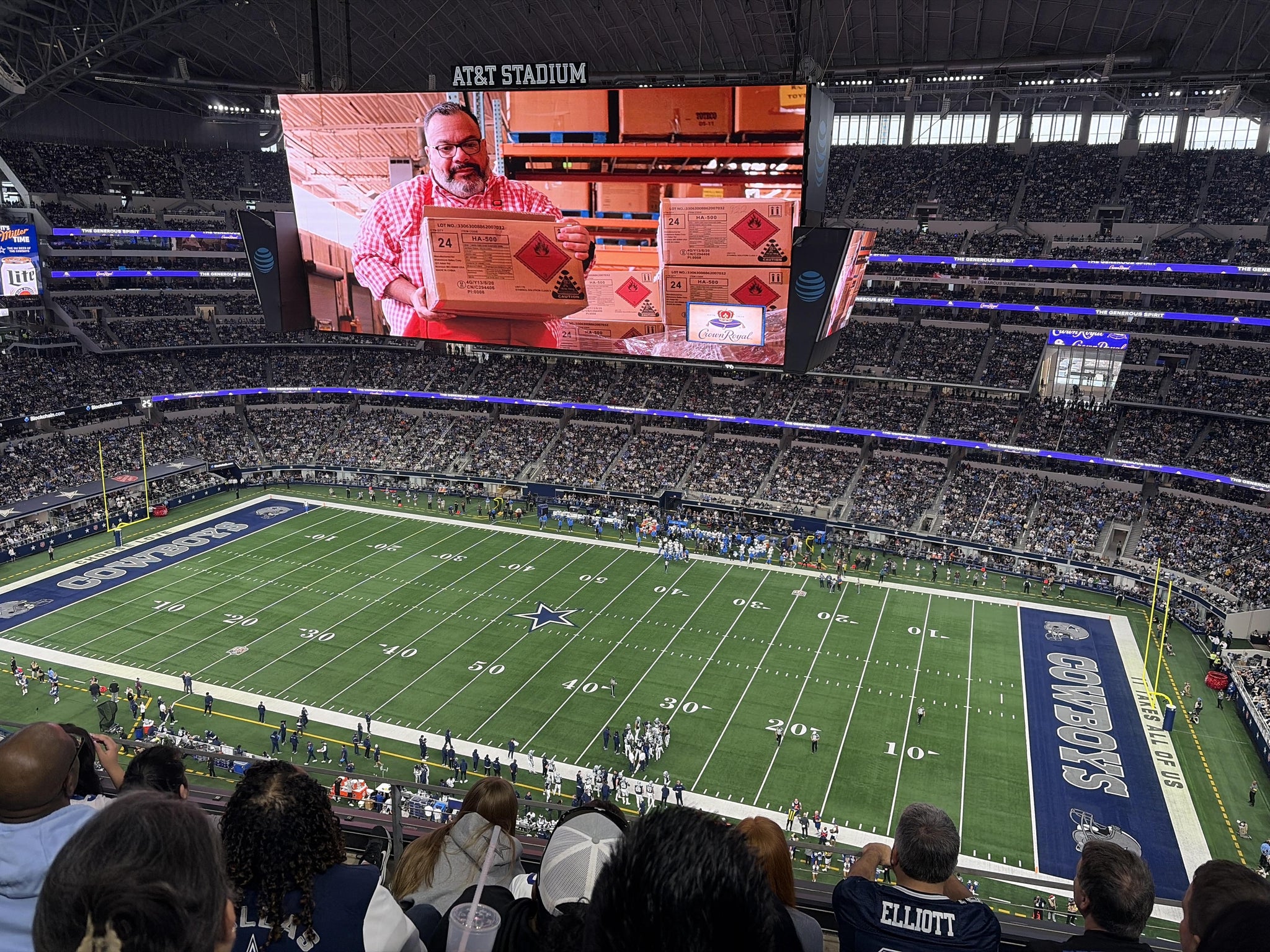 Real Fan View taken from Section 409 at AT&T Stadium by Angela L