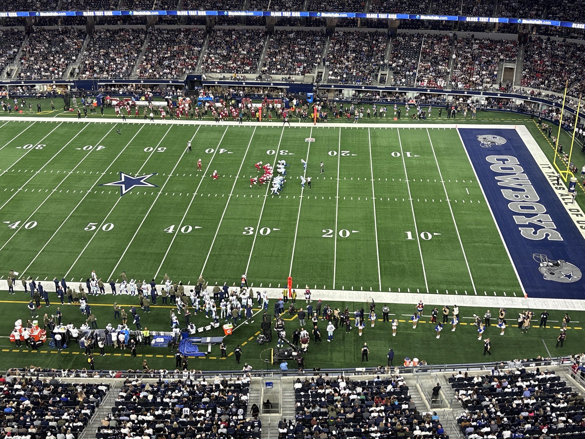Real Fan View taken from Section 410 at AT&T Stadium by Jesse A