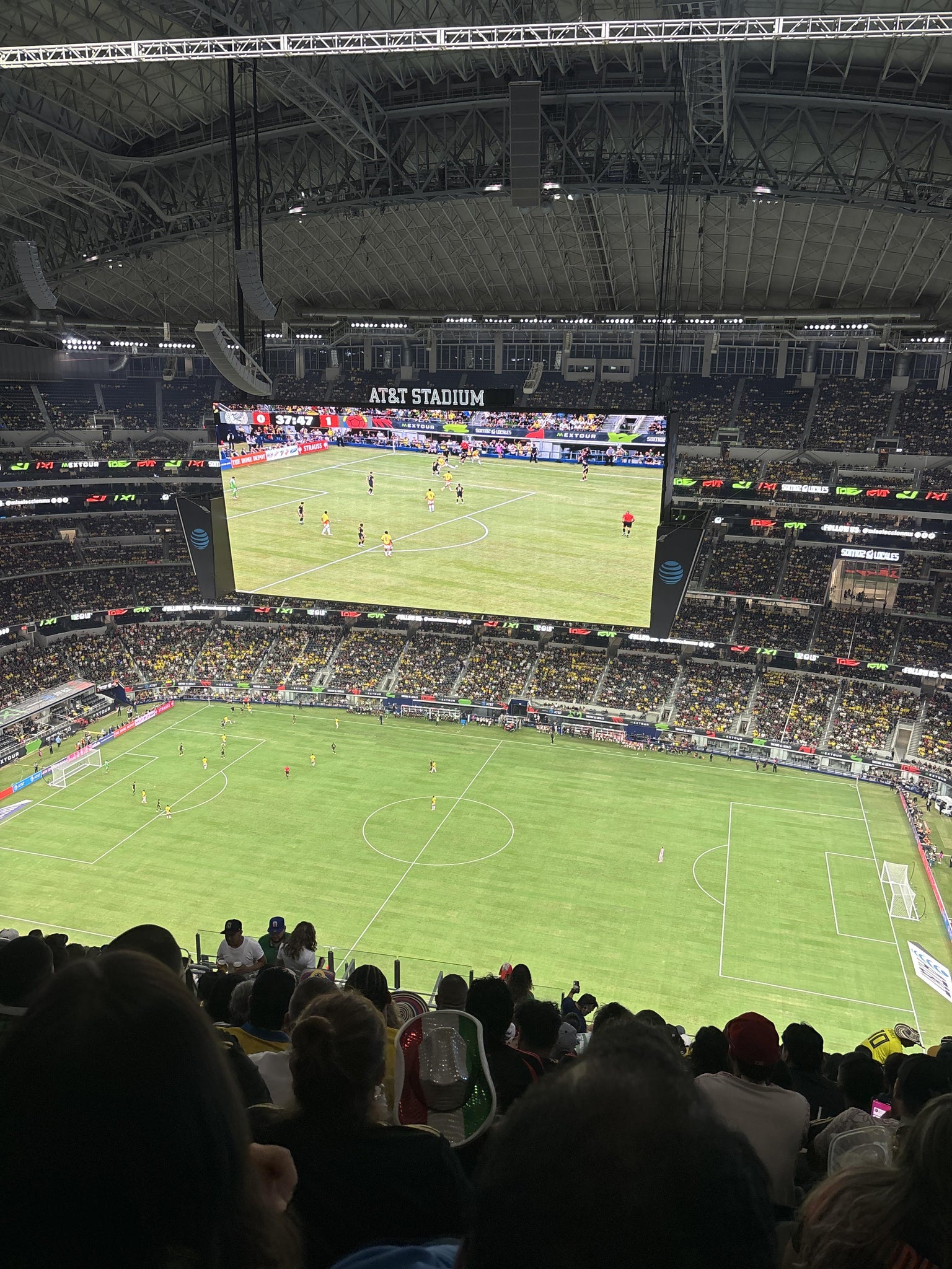 Real Fan View taken from Section 410 at AT&T Stadium by Maria  F