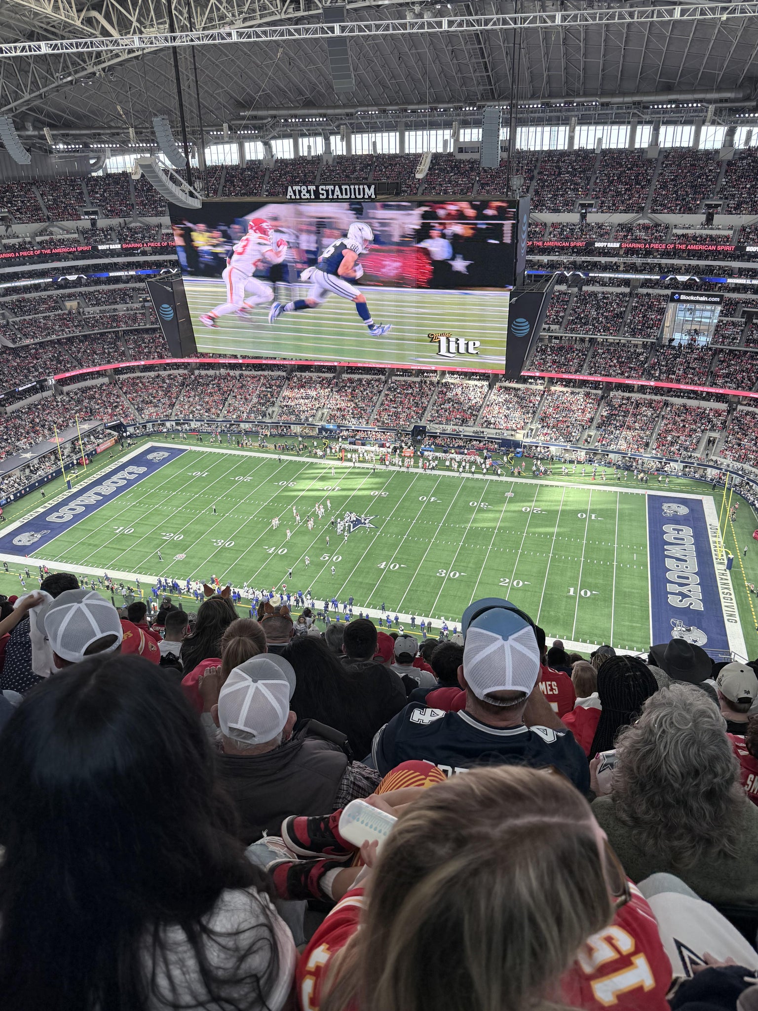 Real Fan View taken from Section 411 at AT&T Stadium by Evelyn S