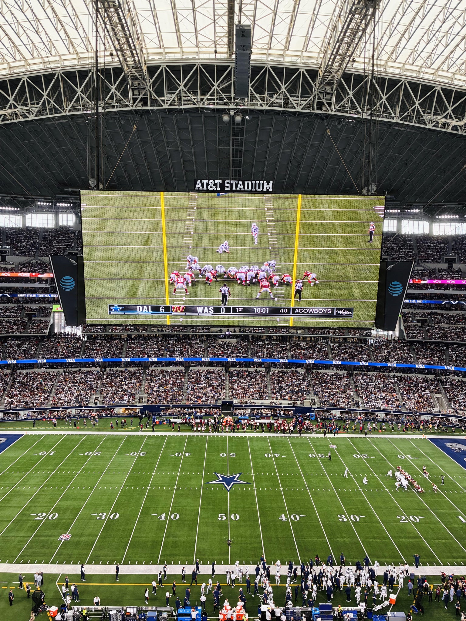 Real Fan View taken from Section 412 at AT&T Stadium by Deanna B