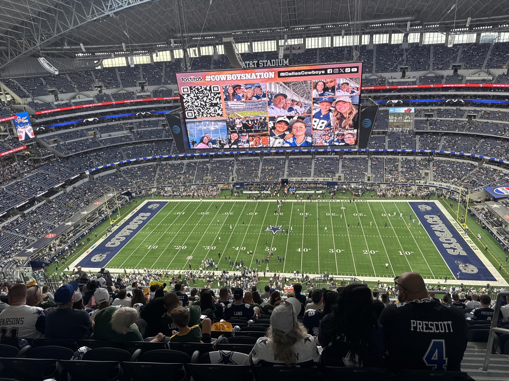 Real Fan View taken from Section 412 at AT&T Stadium by Laura L