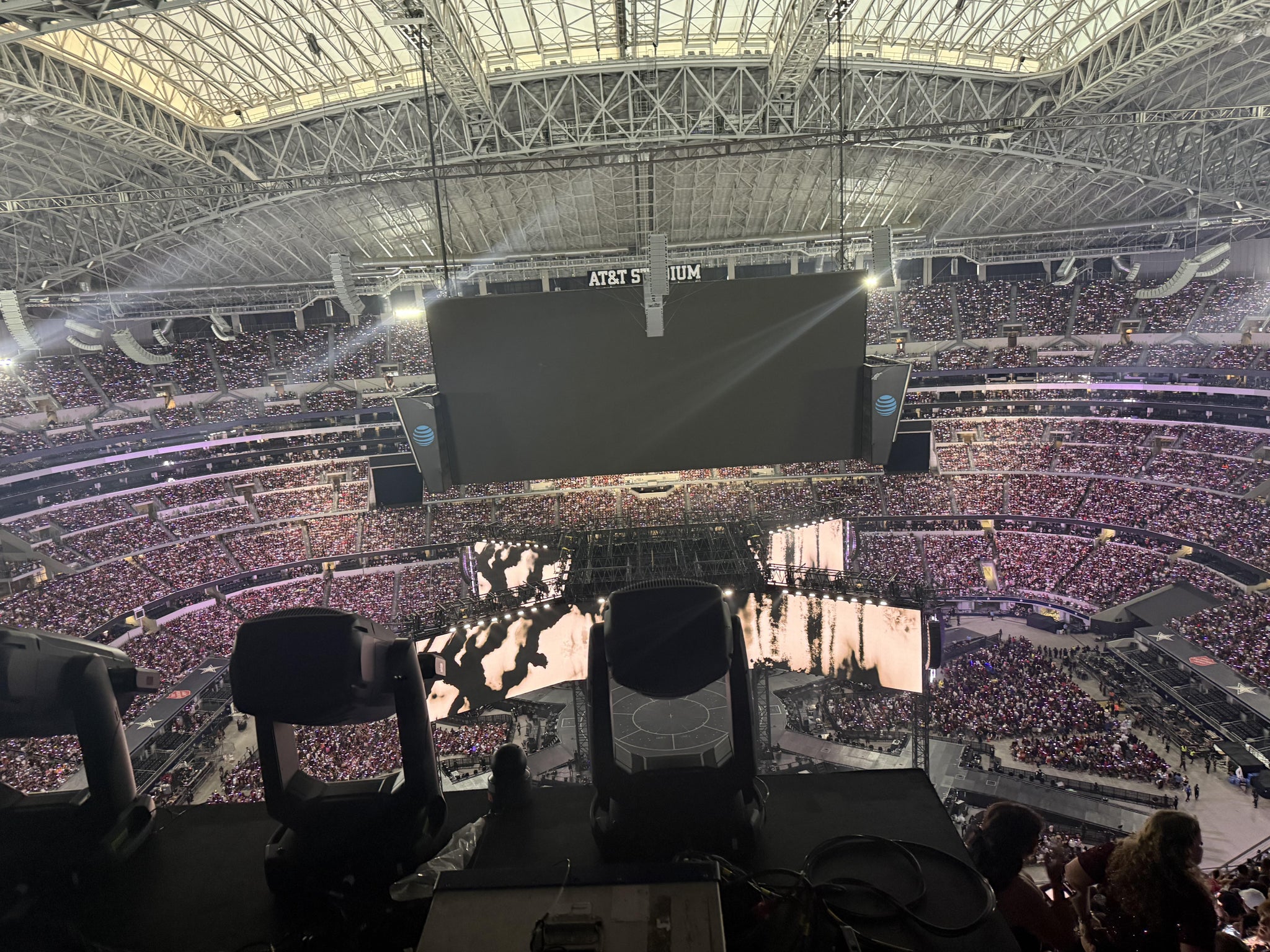 Real Fan View taken from Section 412 at AT&T Stadium by Linda N