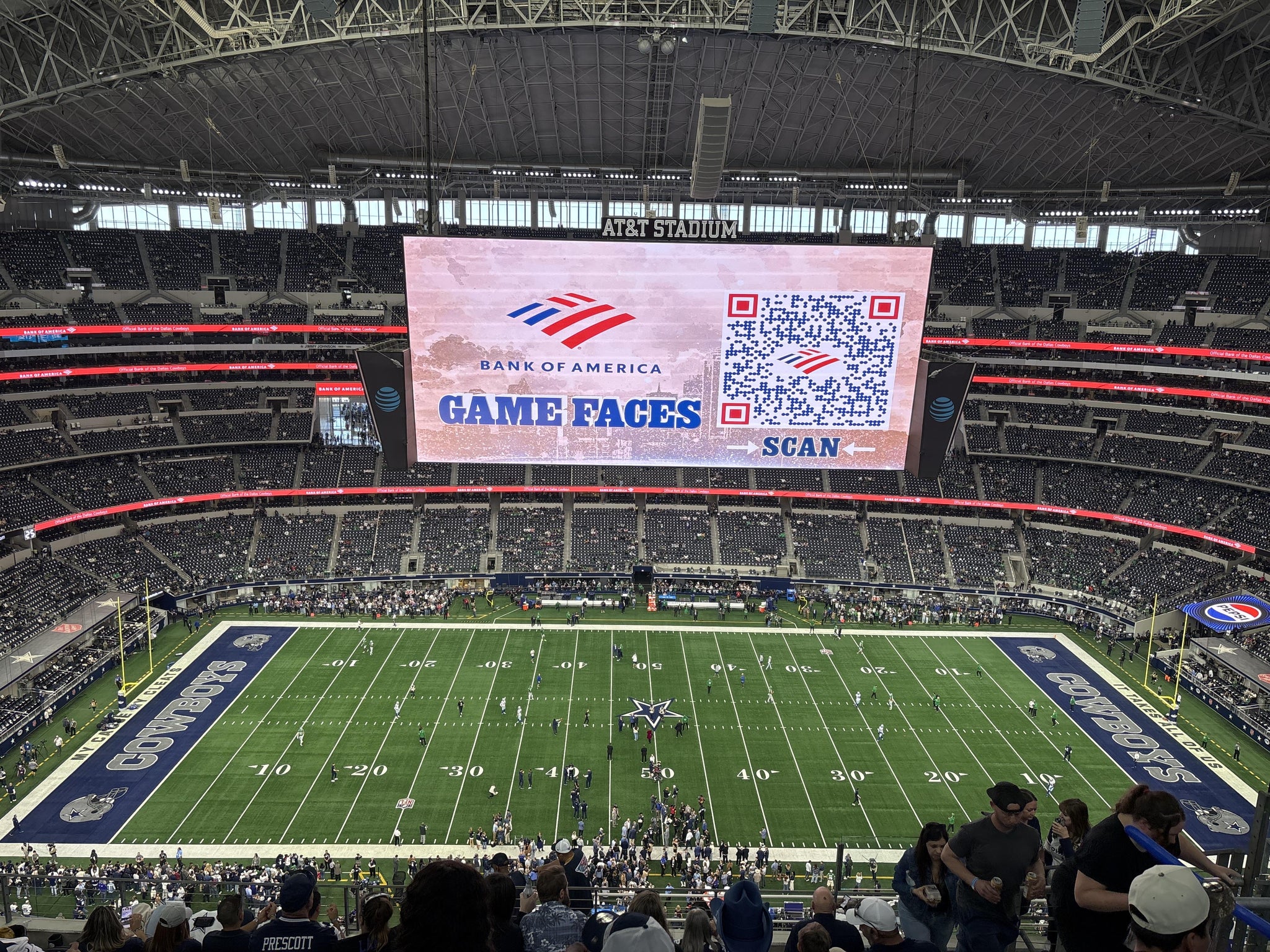 Real Fan View taken from Section 413 at AT&T Stadium by Ai O