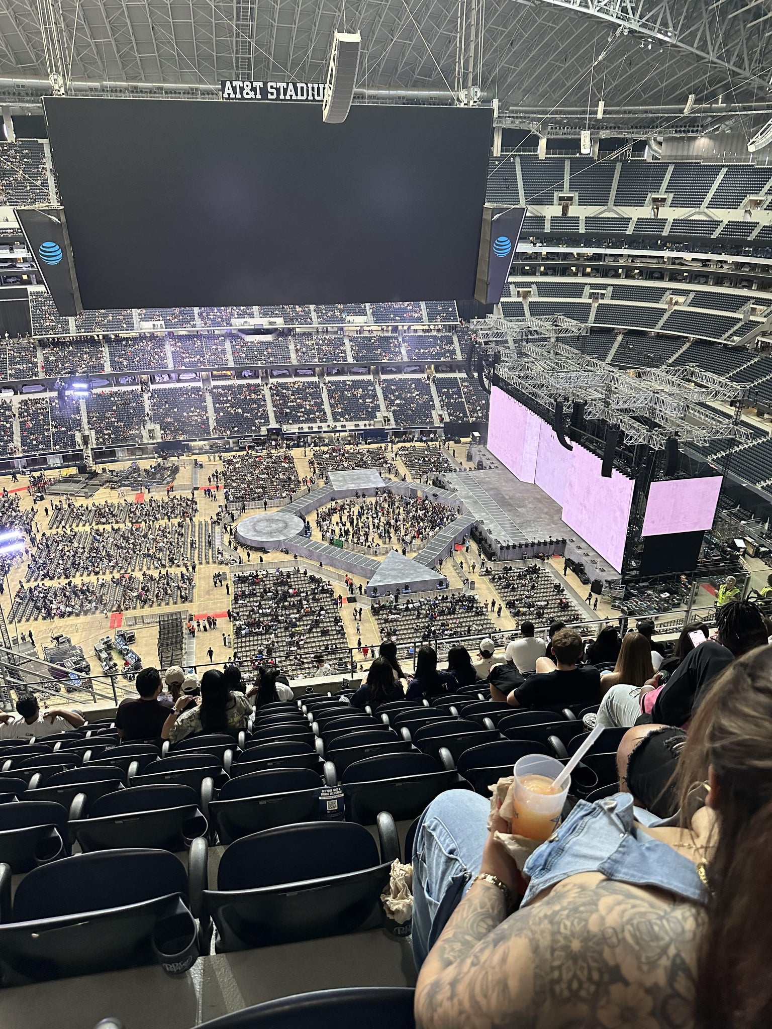 Real Fan View taken from Section 413 at AT&T Stadium by Paola P
