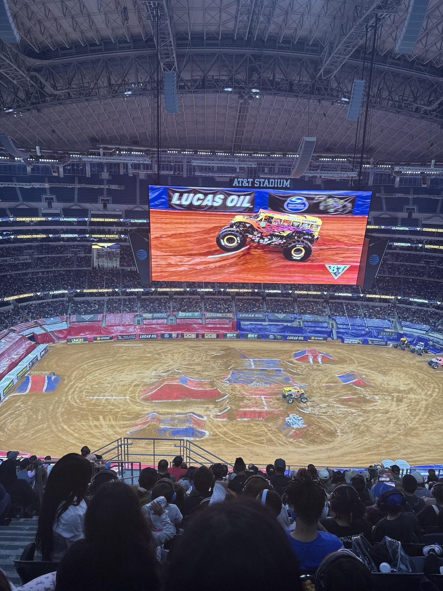 Real Fan View taken from Section 413 at AT&T Stadium by Anonymous User