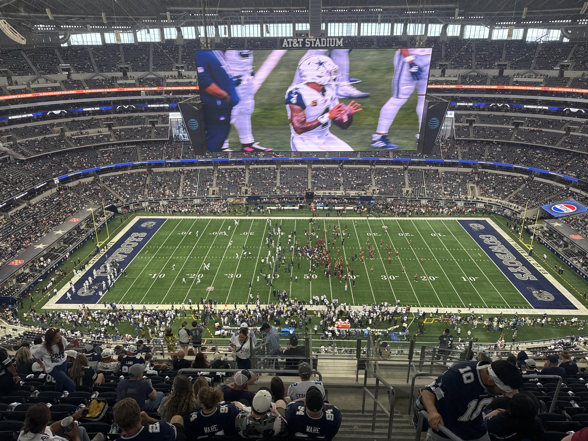 Real Fan View taken from Section 413 at AT&T Stadium by James M