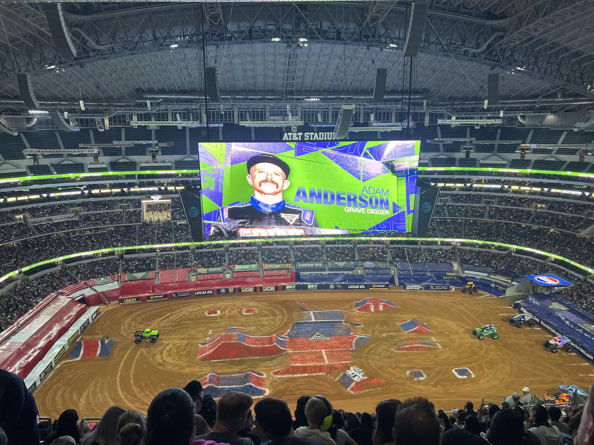 Real Fan View taken from Section 413 at AT&T Stadium by Lynsie H
