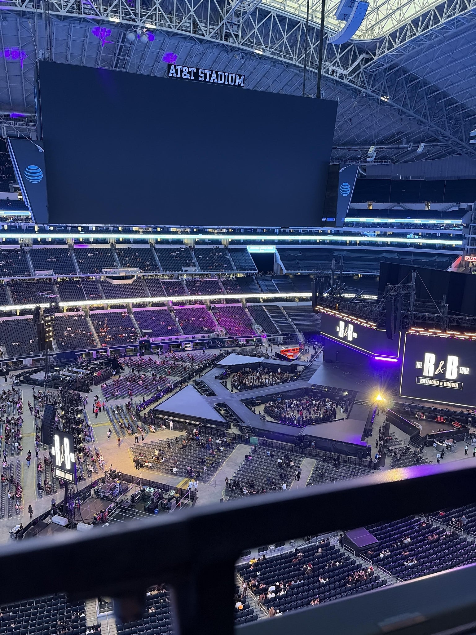 Real Fan View taken from Section 414 at AT&T Stadium by Jensine M