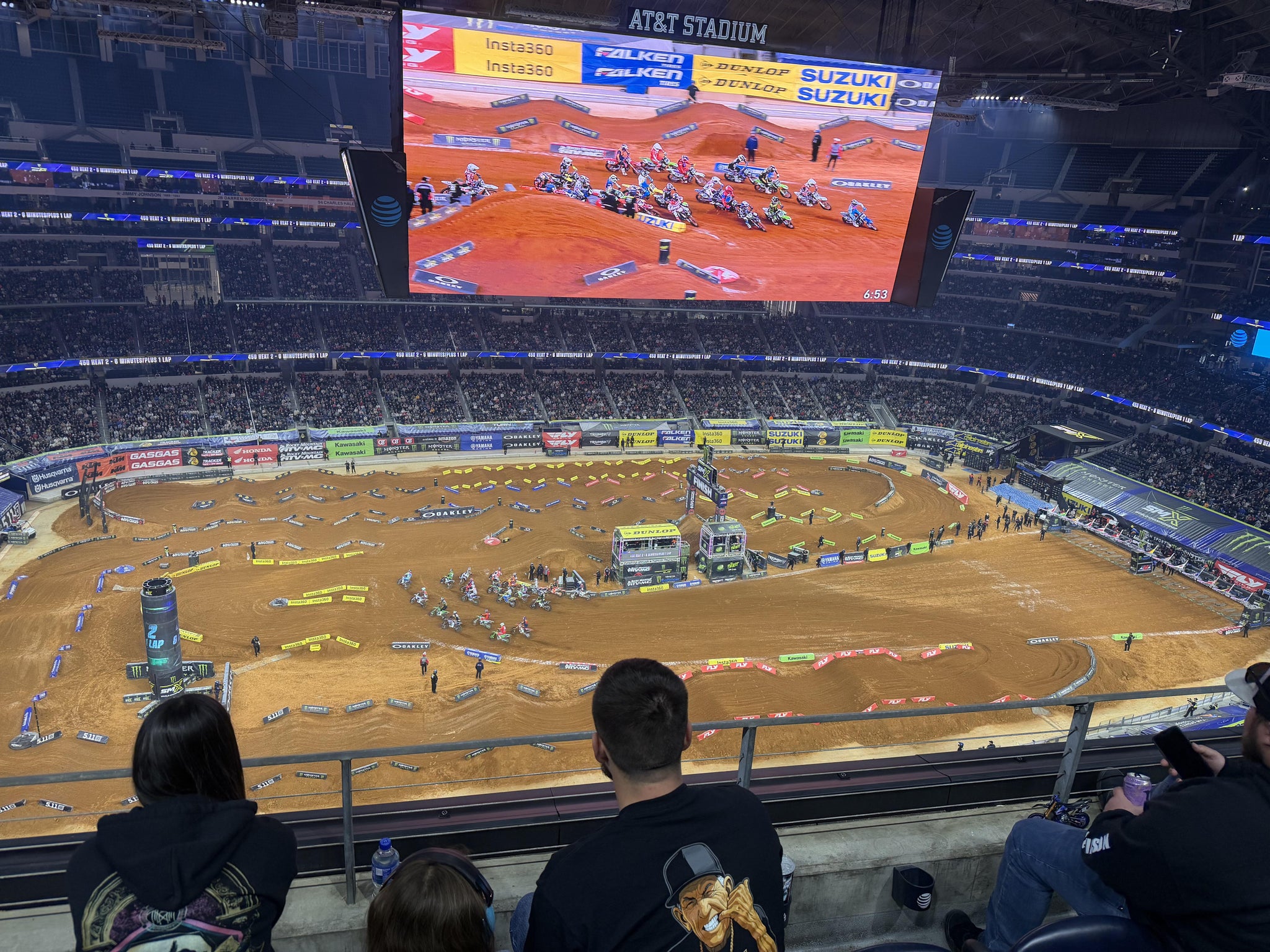 Real Fan View taken from Section 414 at AT&T Stadium by Ricky W