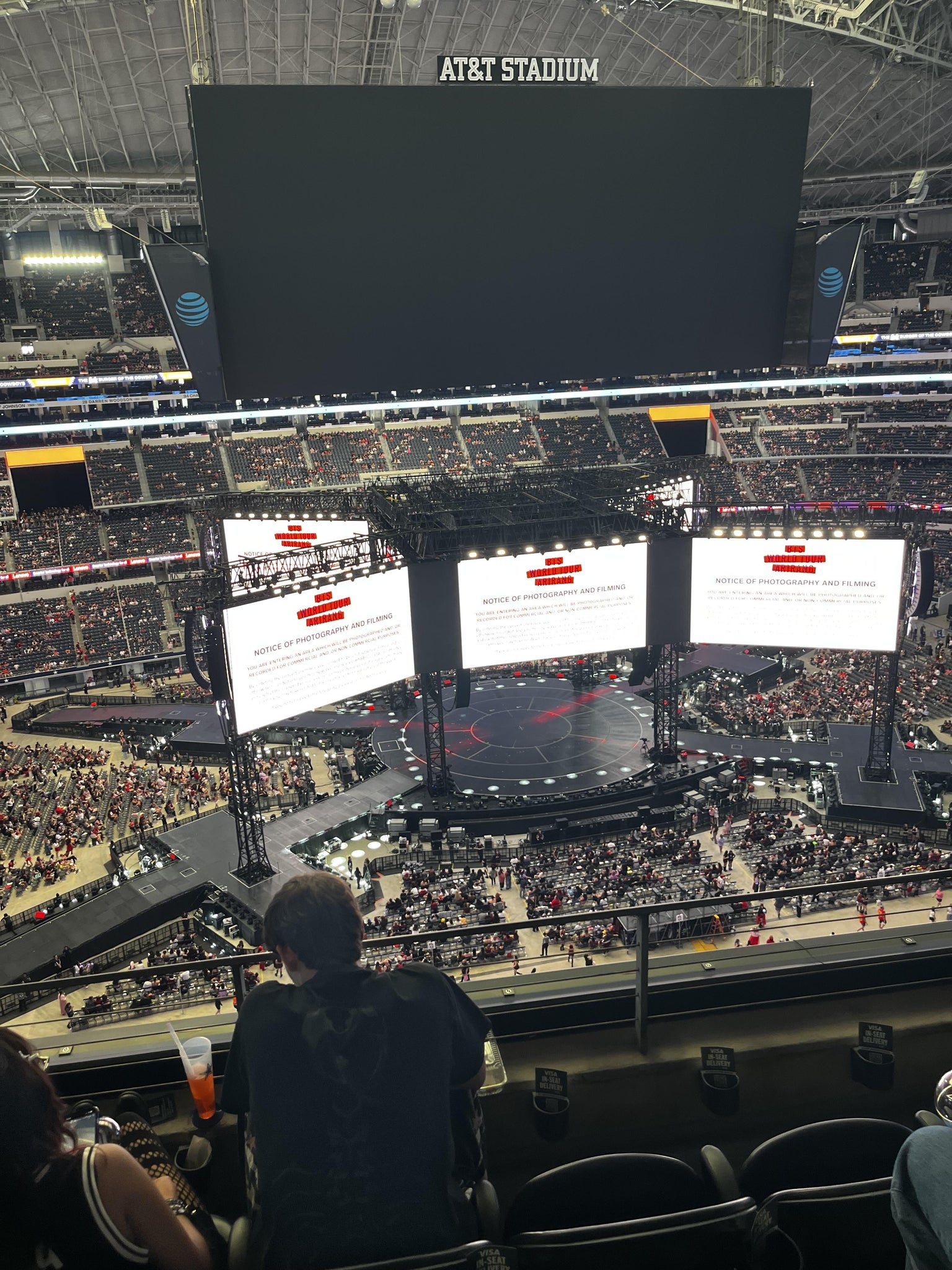 Real Fan View taken from Section 414 at AT&T Stadium by Patricia W