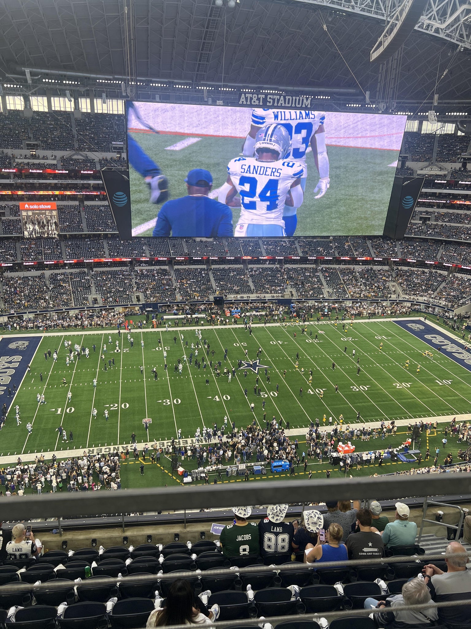 Real Fan View taken from Section 414 at AT&T Stadium by Alan R