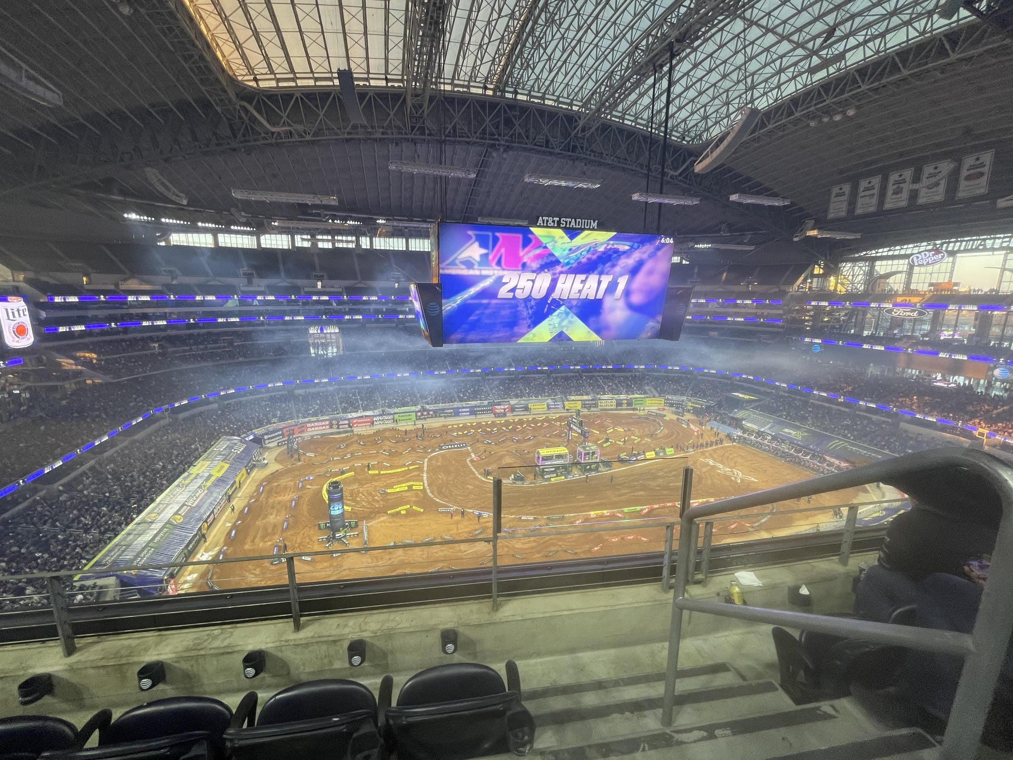 Real Fan View taken from Section 415 at AT&T Stadium by Norma C