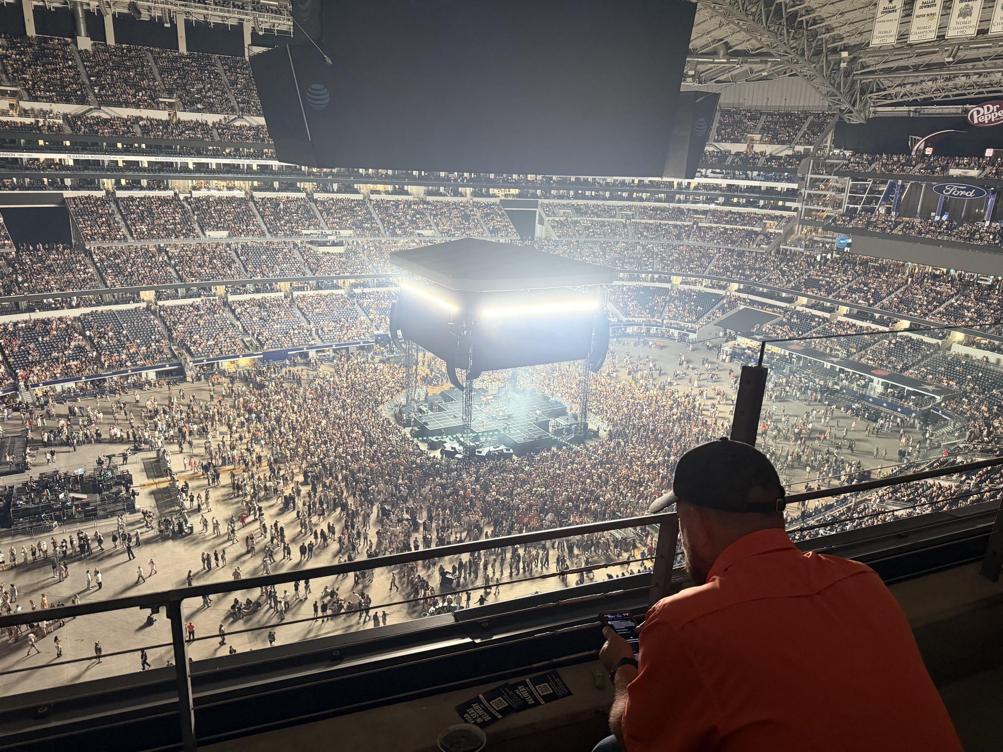 Real Fan View taken from Section 416 at AT&T Stadium by Seth D