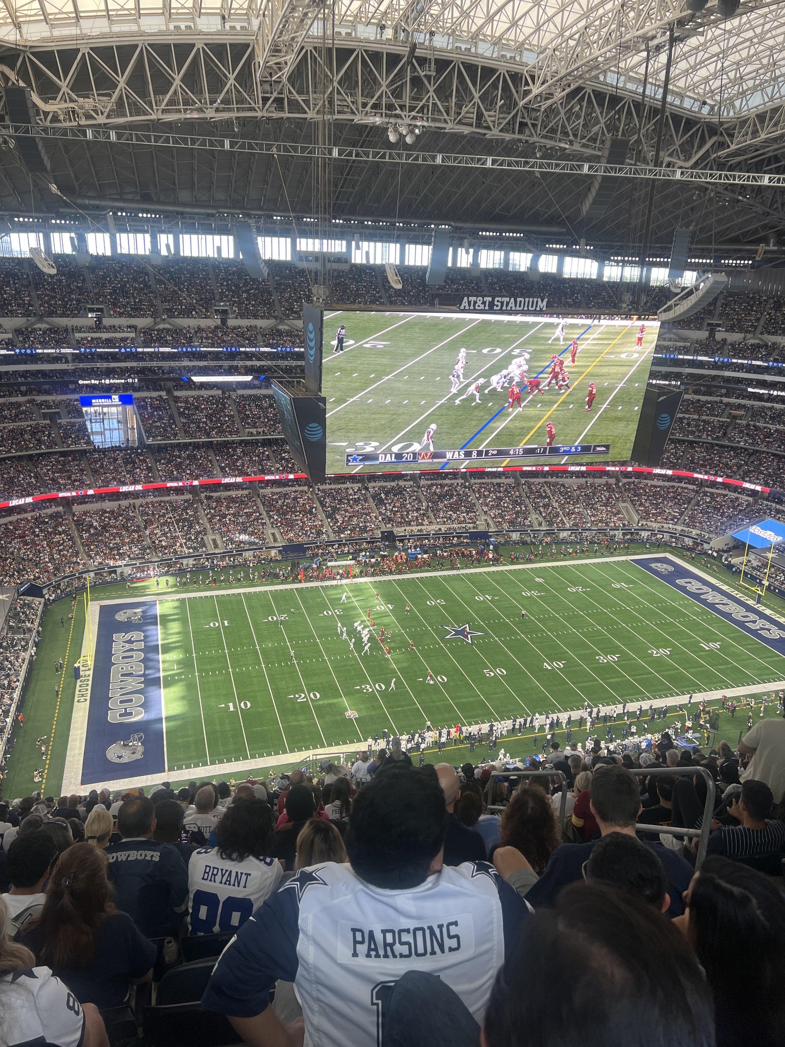 Real Fan View taken from Section 416 at AT&T Stadium by Tonya S