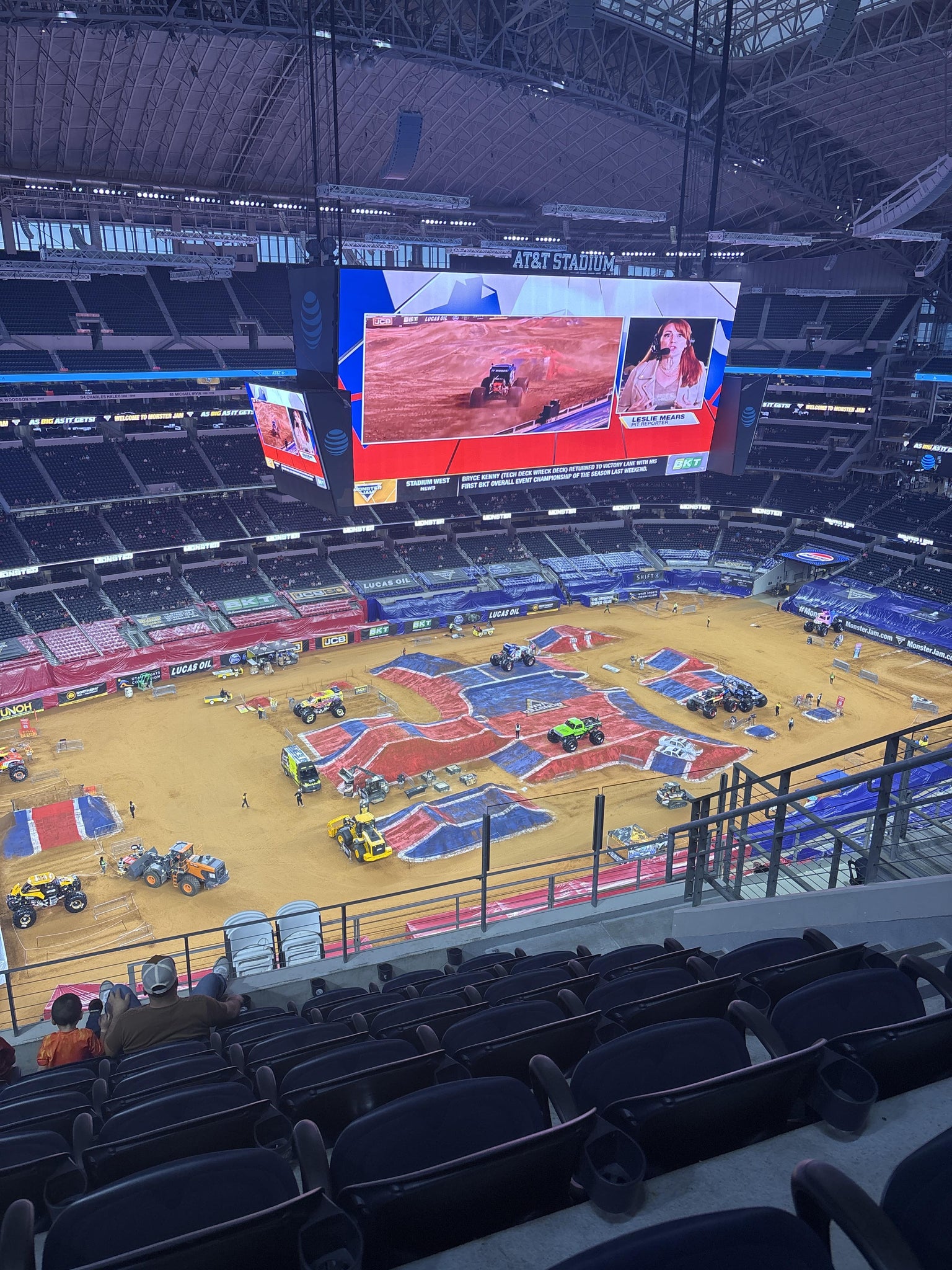 Real Fan View taken from Section 417 at AT&T Stadium by Erin C