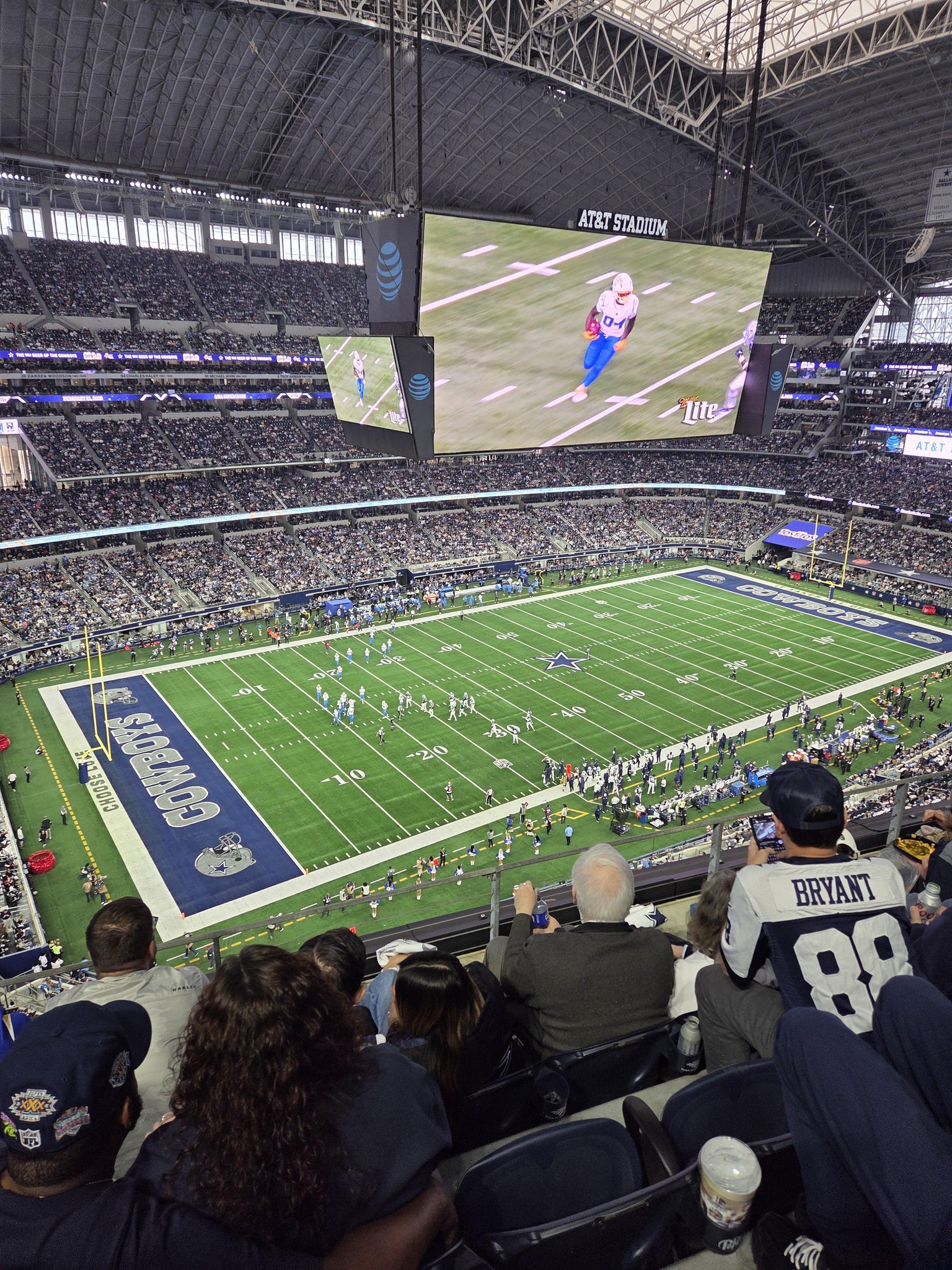 Real Fan View taken from Section 417 at AT&T Stadium by Robert F