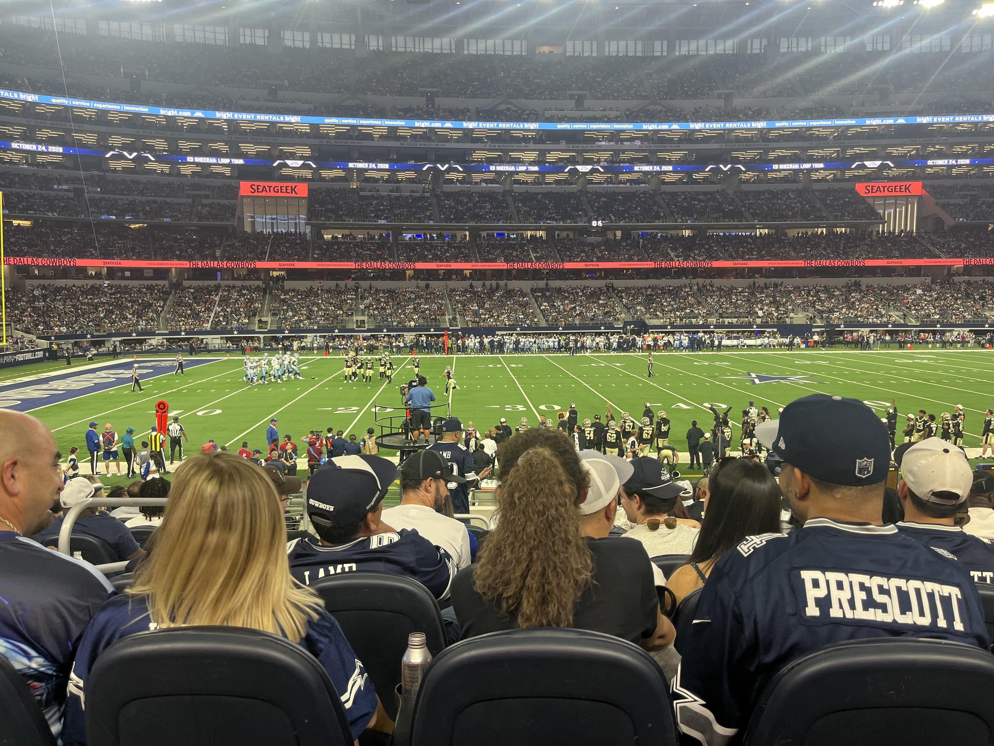 Real Fan View taken from Section 418 at AT&T Stadium by Anonymous User