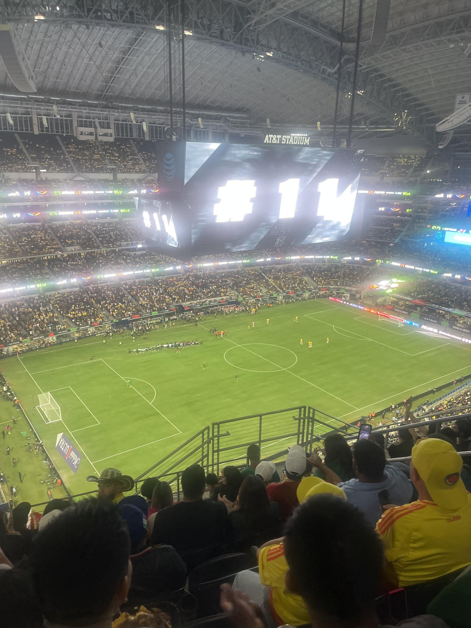 Real Fan View taken from Section 418 at AT&T Stadium by Luis M