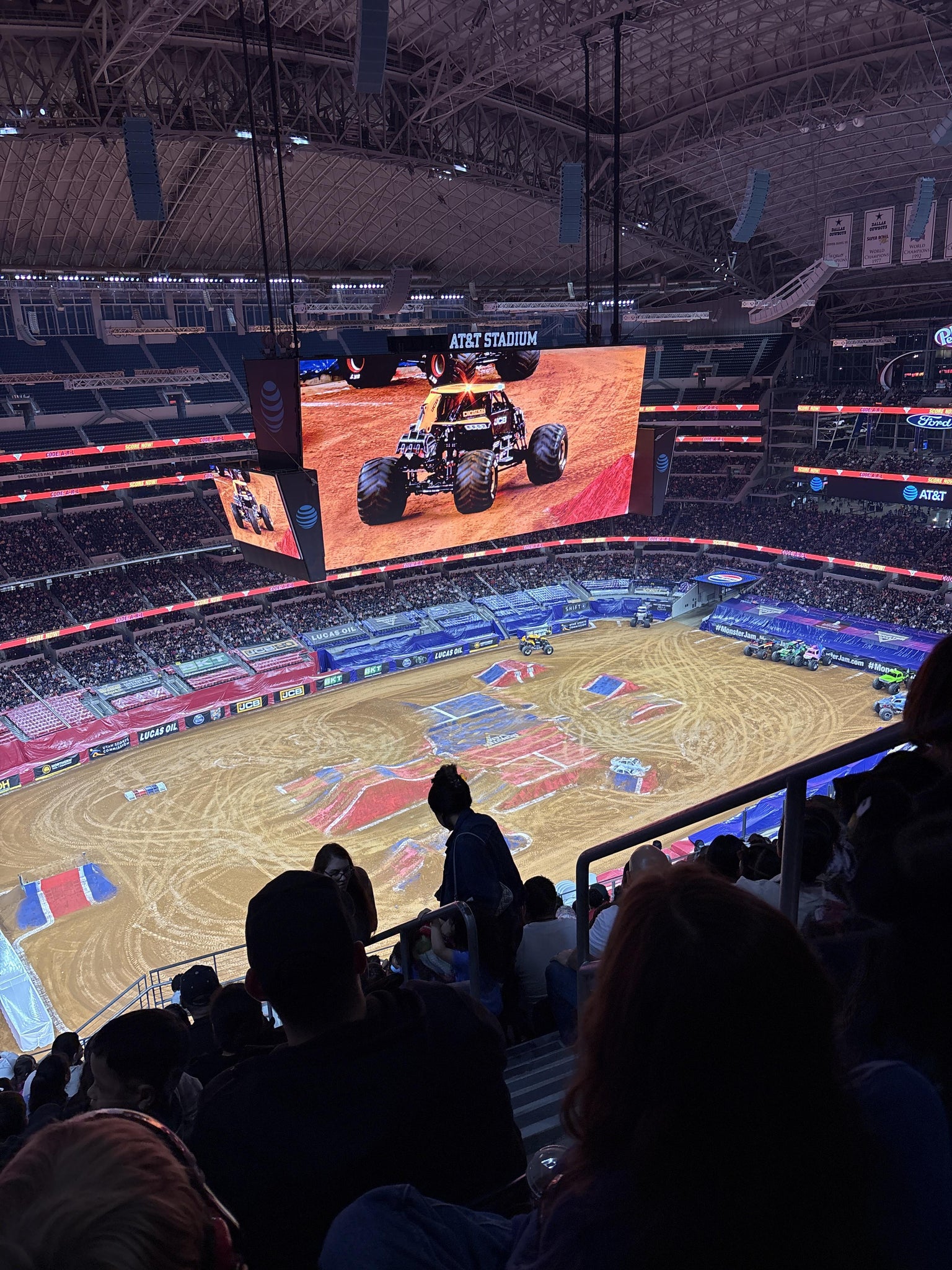Real Fan View taken from Section 418 at AT&T Stadium by Marisela V