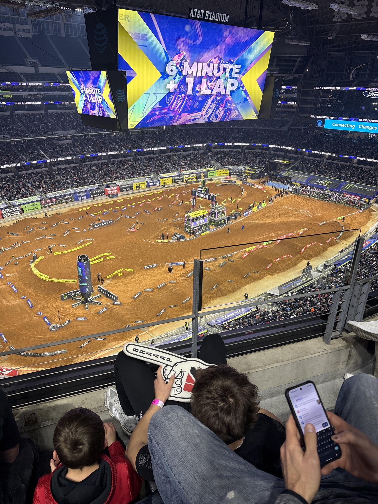 Real Fan View taken from Section 418 at AT&T Stadium by Molly  B