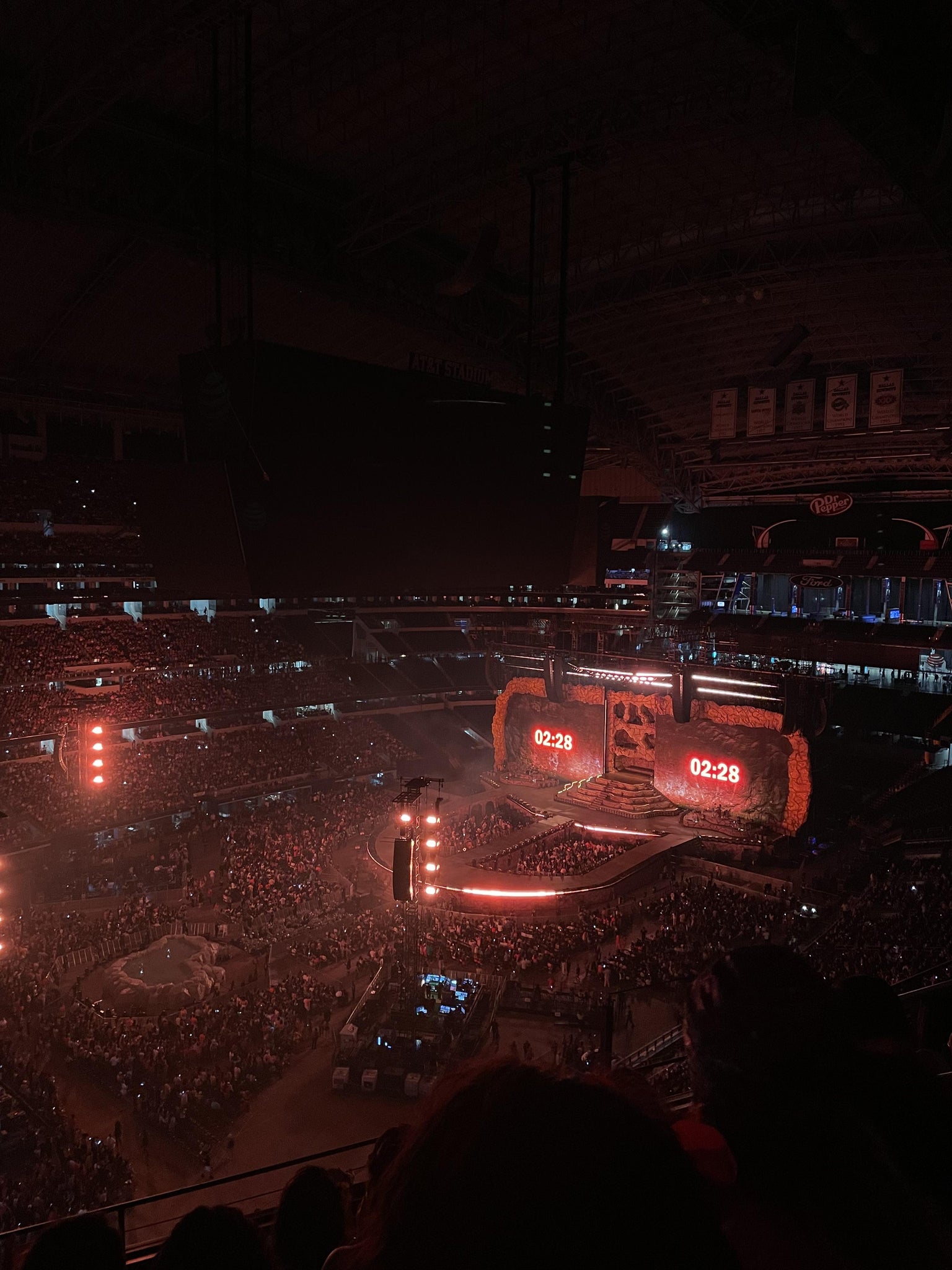 Vue réelle des fans prise de la Section 418 au site AT&T Stadium par Diana R