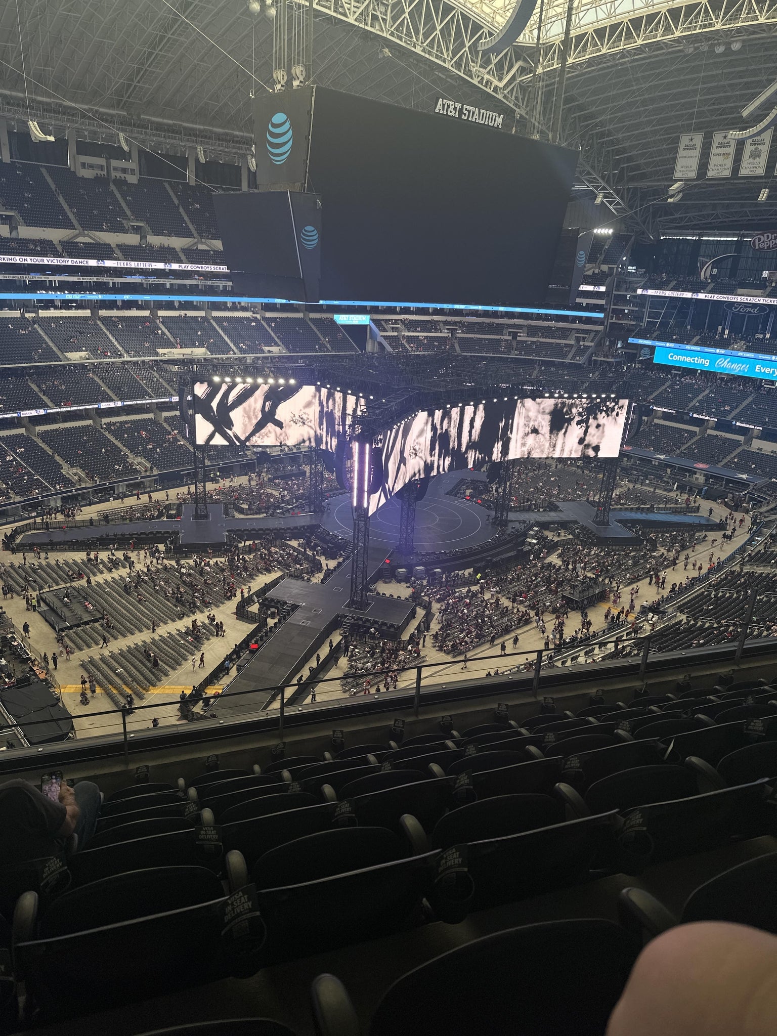 Real Fan View taken from Section 418 at AT&T Stadium by Gema M