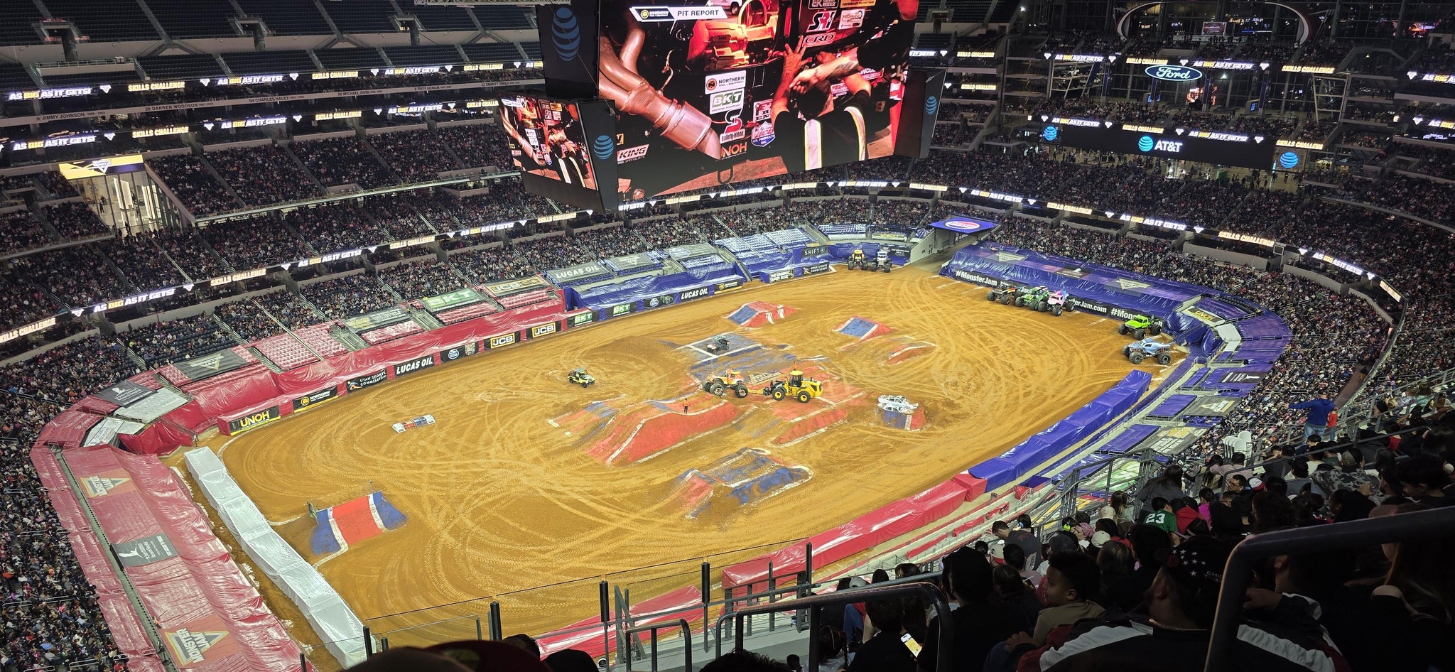 Real Fan View taken from Section 419 at AT&T Stadium by Ganesh B