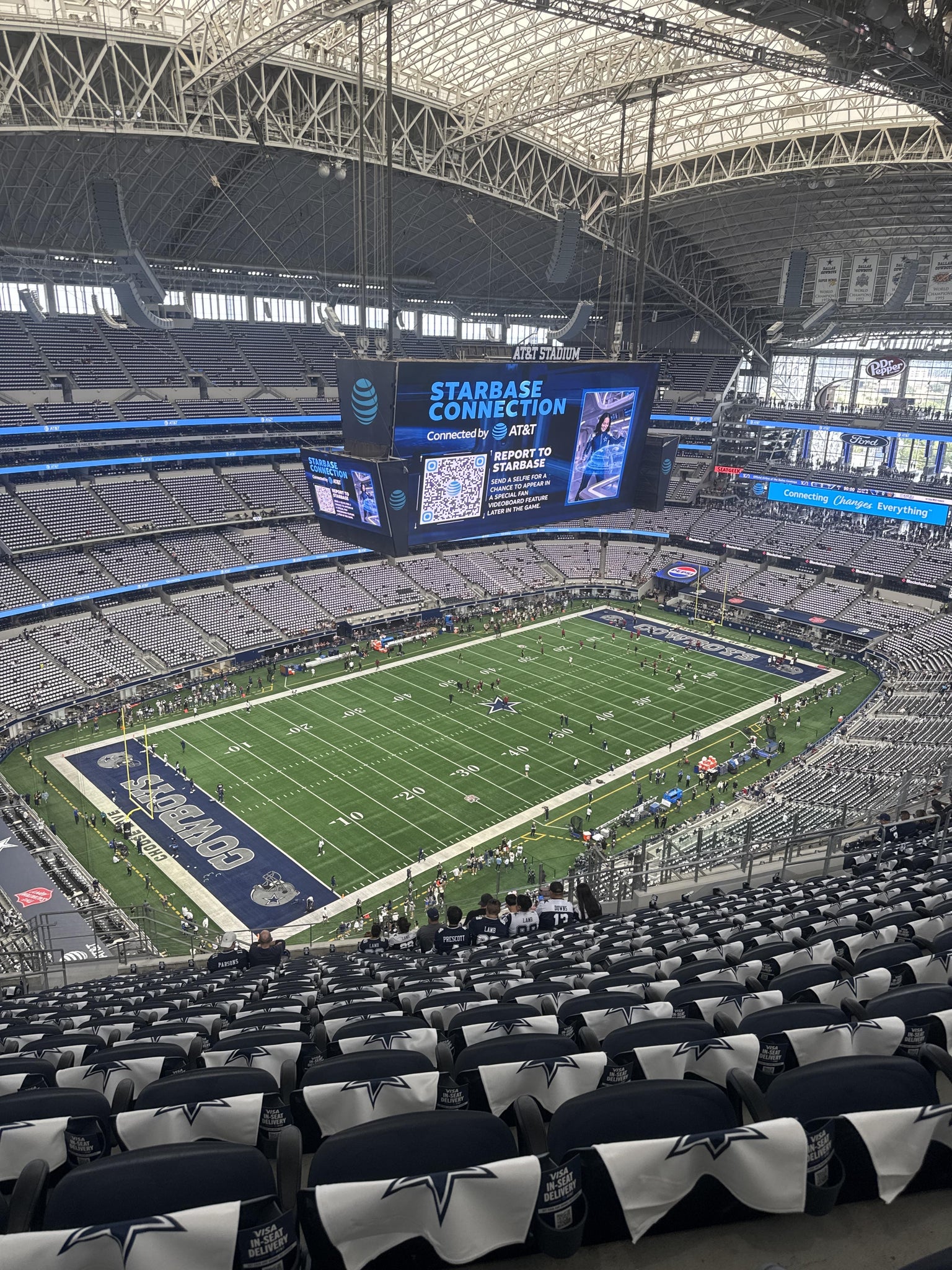 Real Fan View taken from Section 419 at AT&T Stadium by Shadonna H